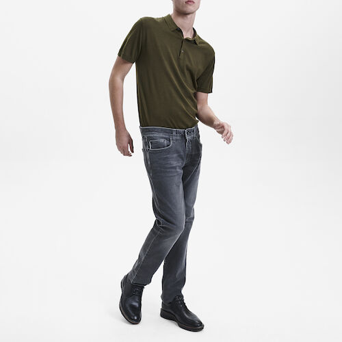 Super Stretch Jeans in Fitted Fit - Medium grey