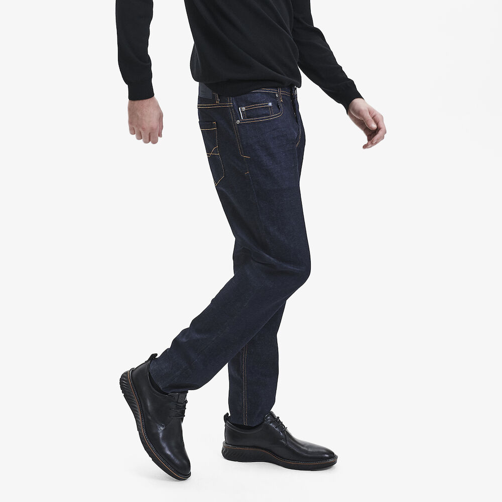 Billede af Super Stretch Jeans i Fitted Fit - Dark Blue hos SUNWILL