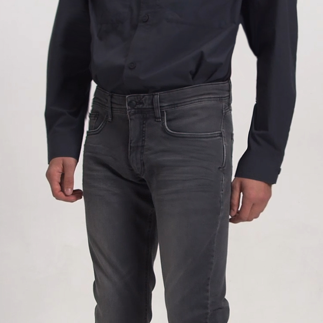 Super Stretch Jeans in Fitted Fit - Medium grey