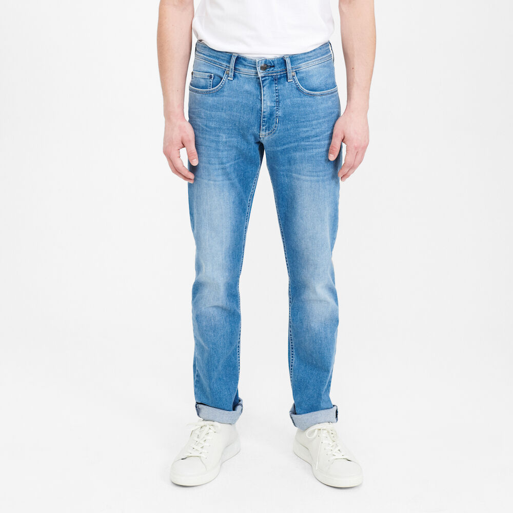 Super Stretch Jeans i Fitted Fit - Light Blue