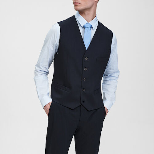Mens Waistcoat - Dark Navy