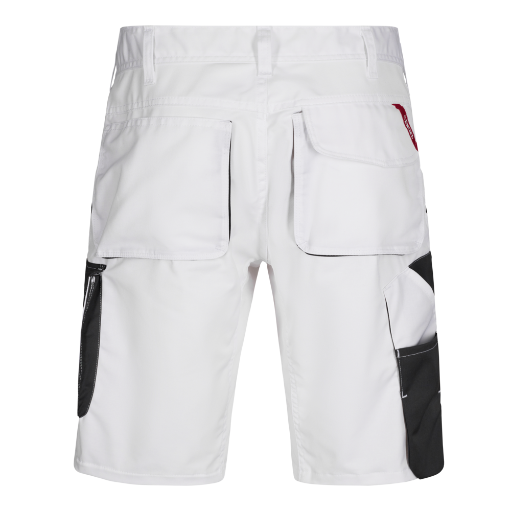 GALAXY Light Arbeitsshorts – Weiß / Anthrazit Grau (Rücken)