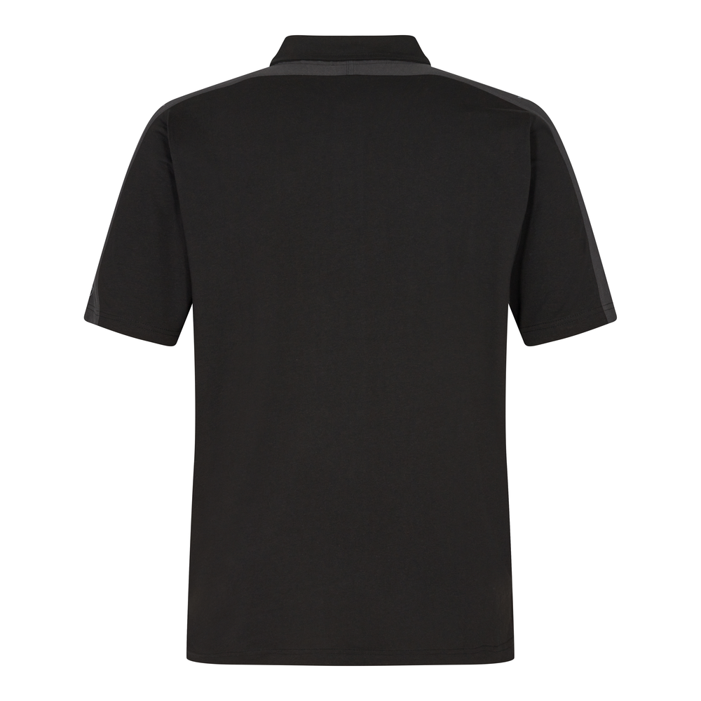 GALAXY Poloshirt – Schwarz / Anthrazit Grau (Rücken)