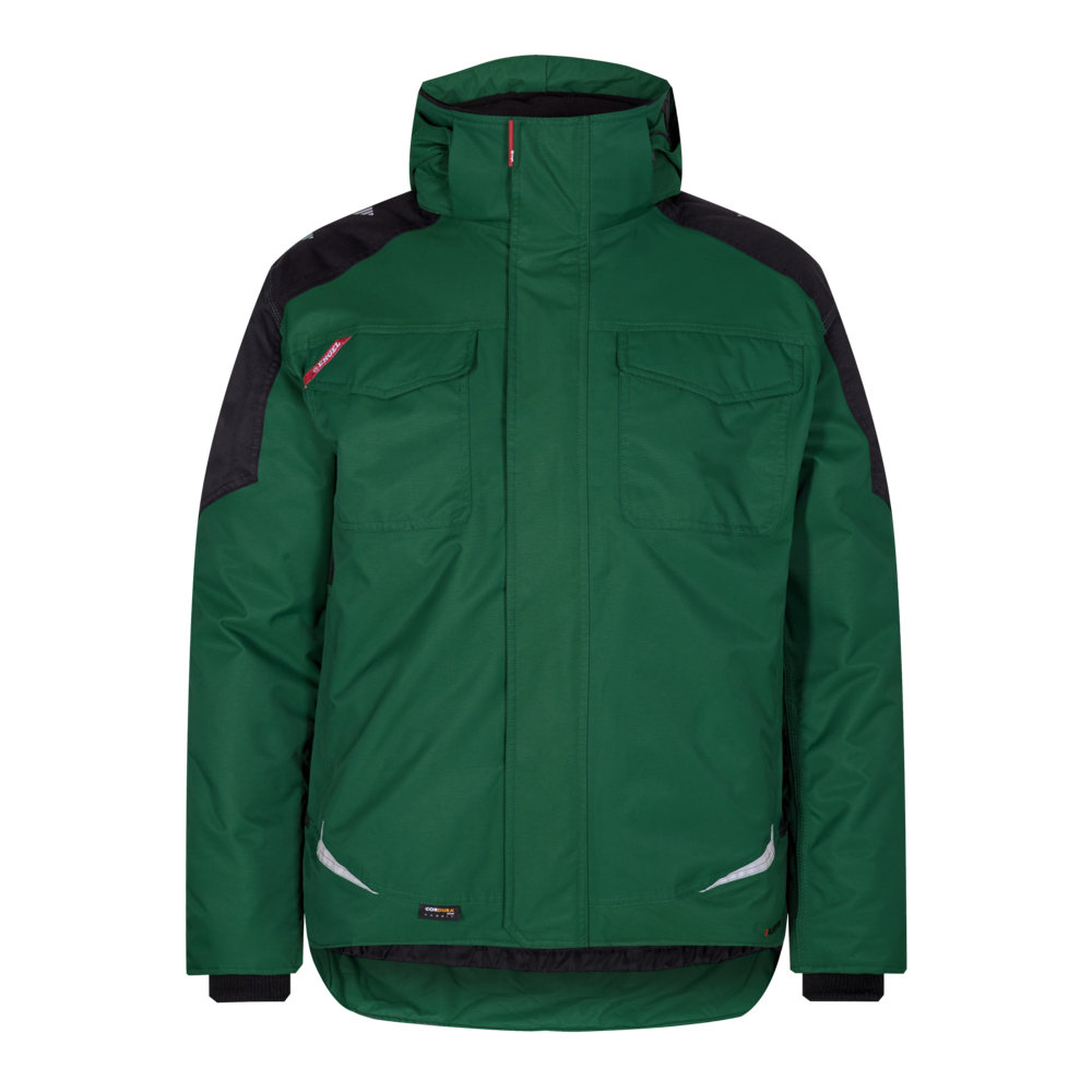 GALAXY Winterjacke – Grün / Schwarz (Front)