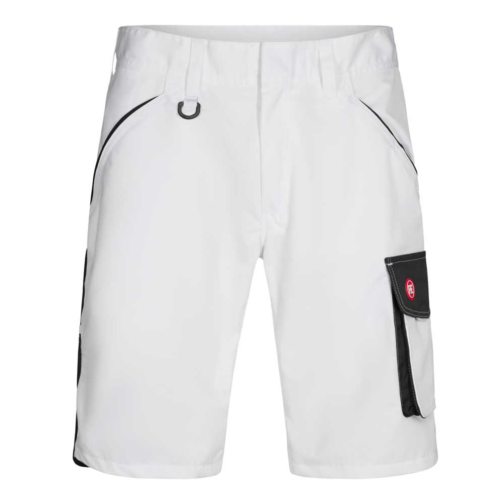 GALAXY Light Arbeitsshorts – Weiß / Anthrazit Grau (Front)