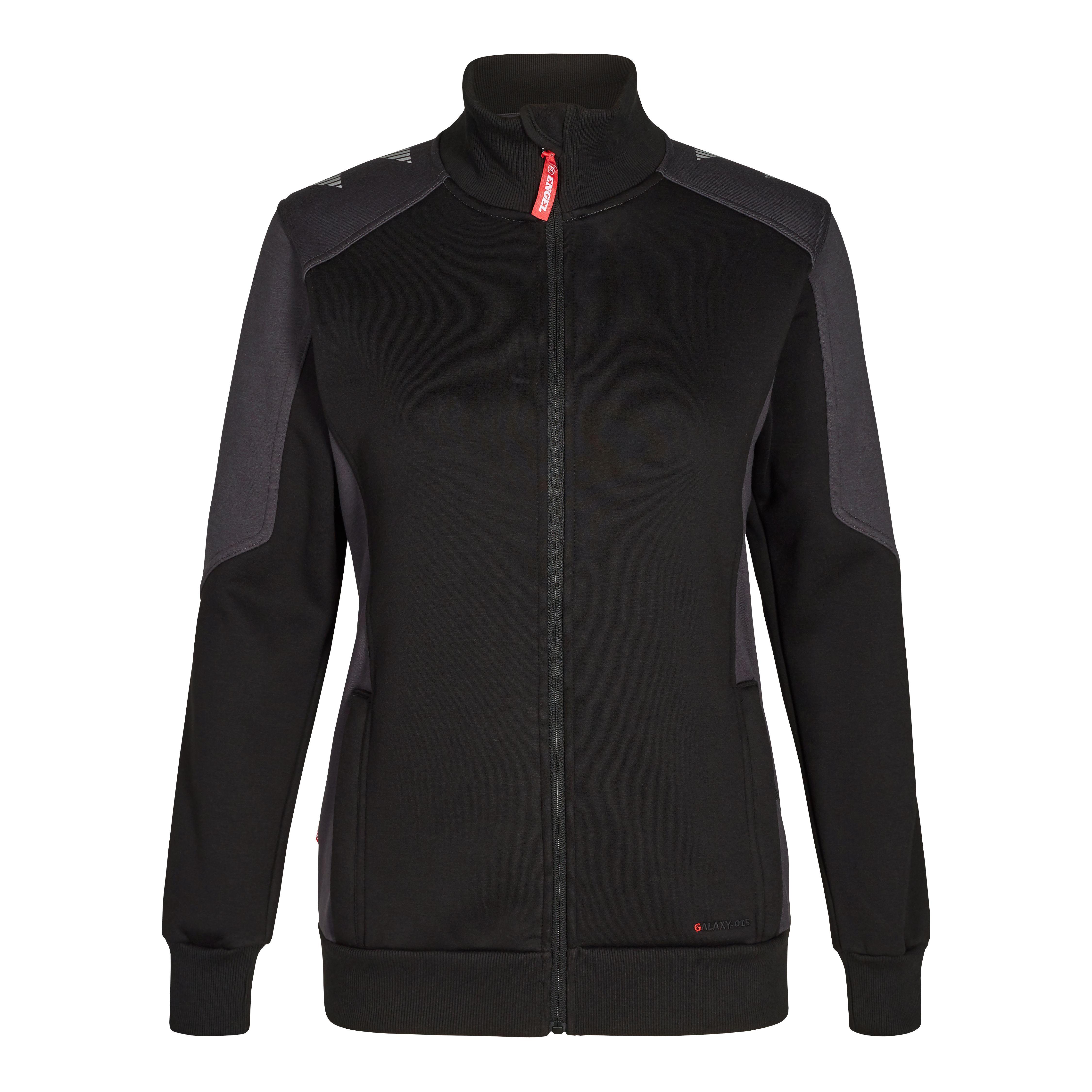 Engel Workwear Galaxy dame sweat cardigan - Sort/Antrazitgrå [2079] / XS