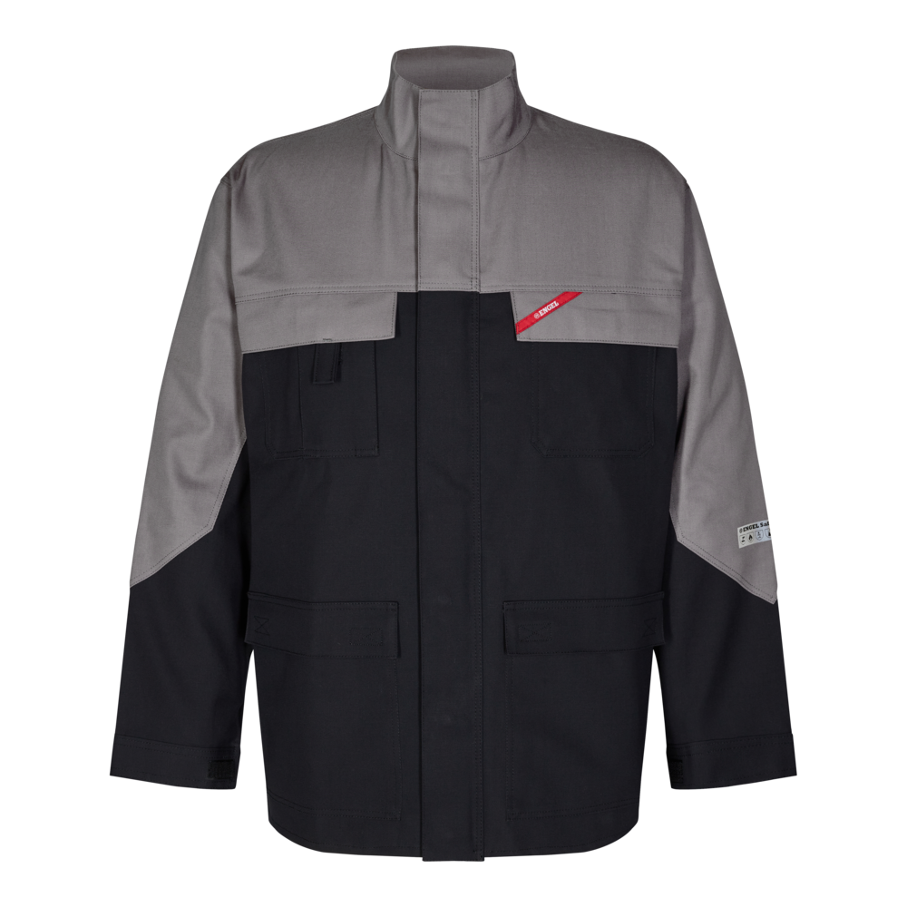 SAFETY+ Multinorm Jacke – Schwarz / Grau (Front)