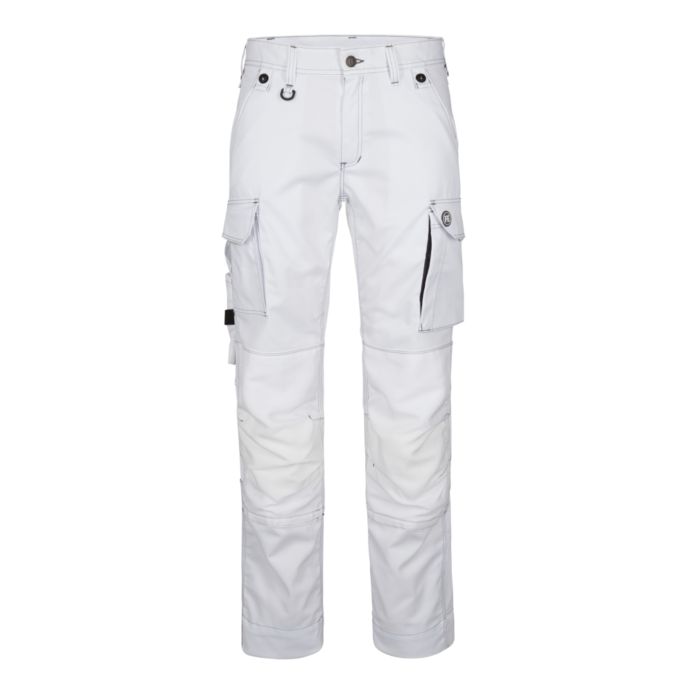 X-TREME Arbeitshose aus Stretch – Weiß (Front)