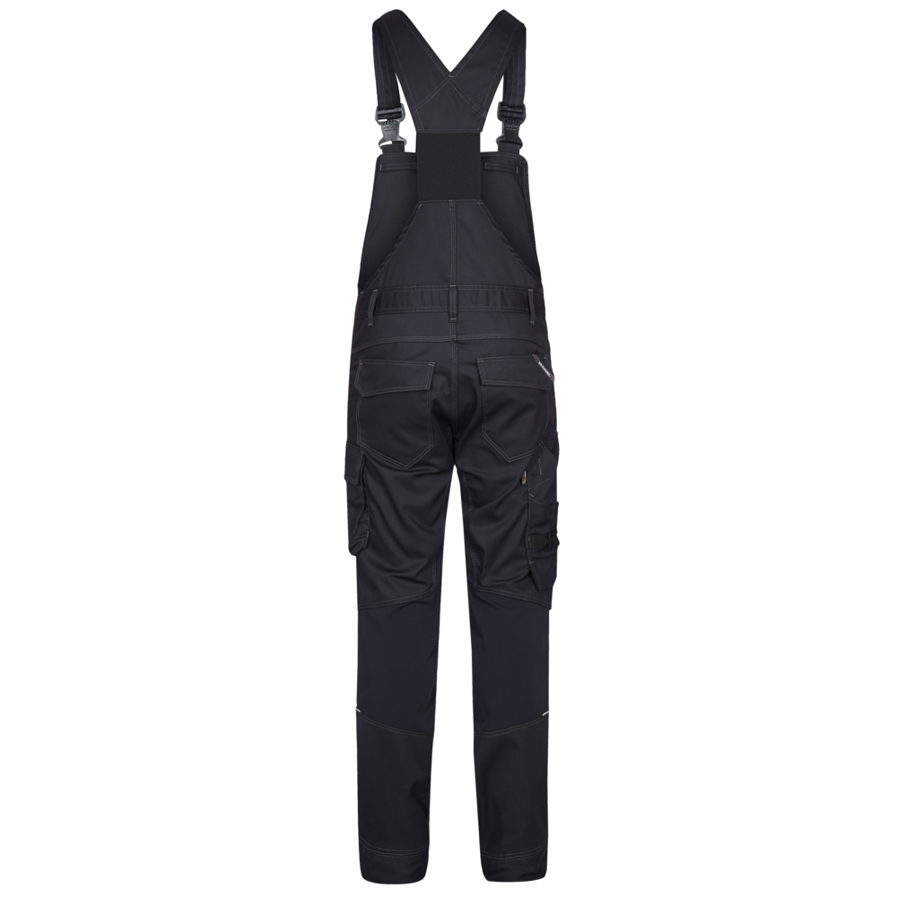 X-TREME Latzhose aus Stretch – Schwarz (Rücken)