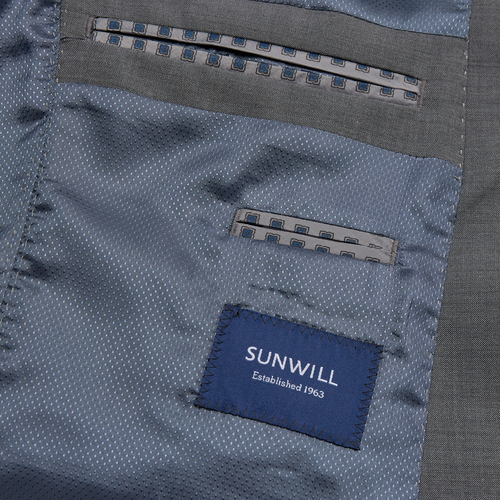 Wool Blazer in Modern Fit - Medium grey