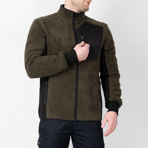 Urban Track Fiber Pile Jacket - Green