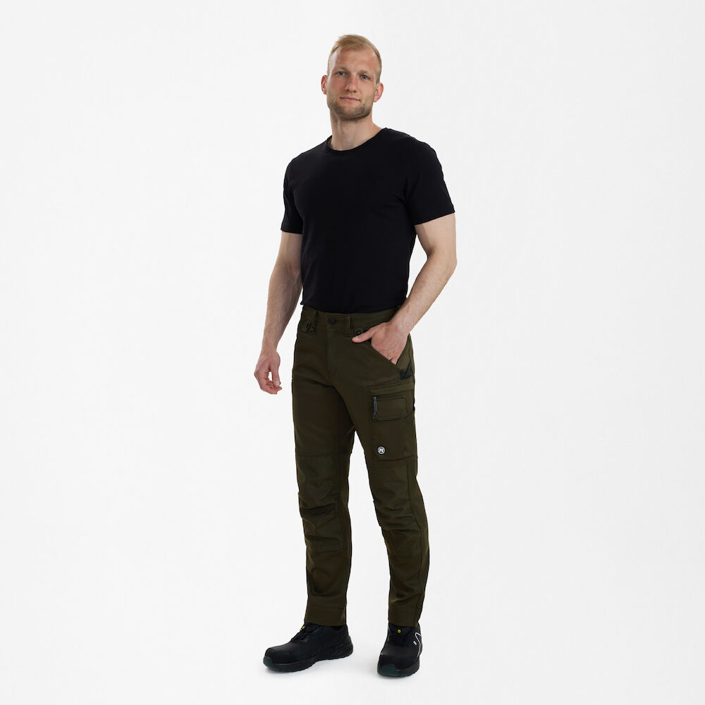 Delovne hlače z 2-smernim stretch materialom – Forest Green