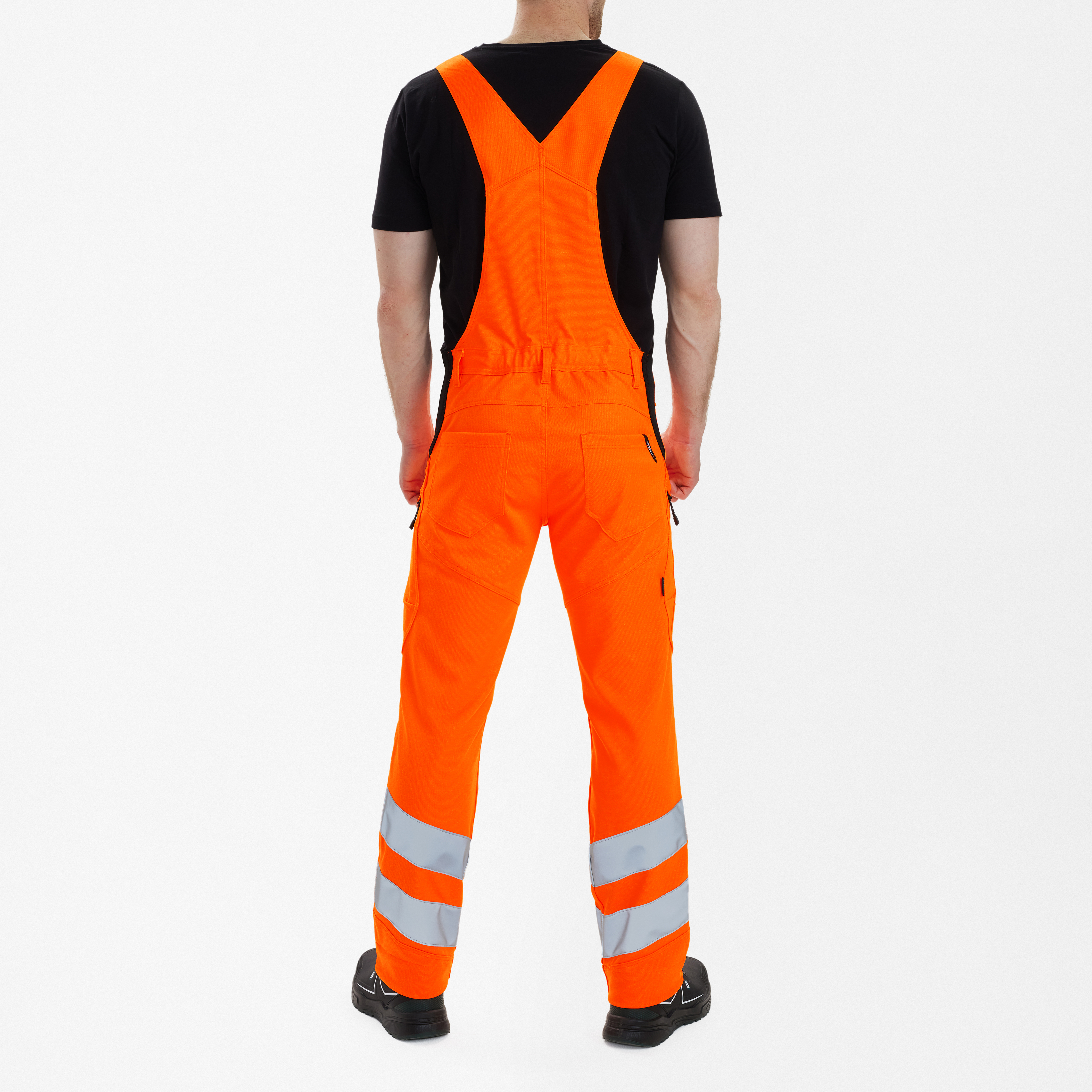 Engel Workwear Safety overall med 2-vejs stræk - Hi-vis Orange [10] / K80