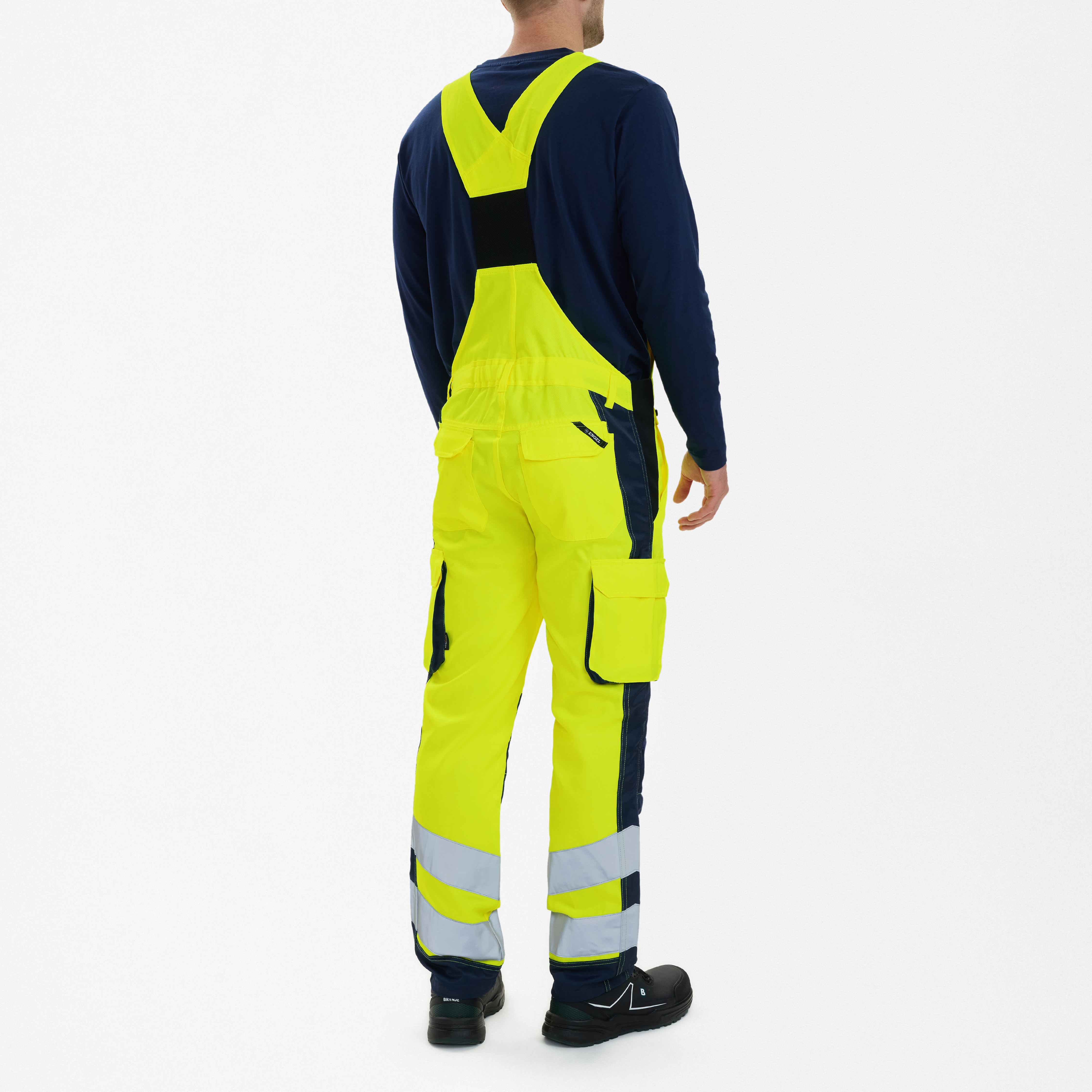 Engel Workwear Safety Light overall - Gul/Blue Ink [38165] / K80