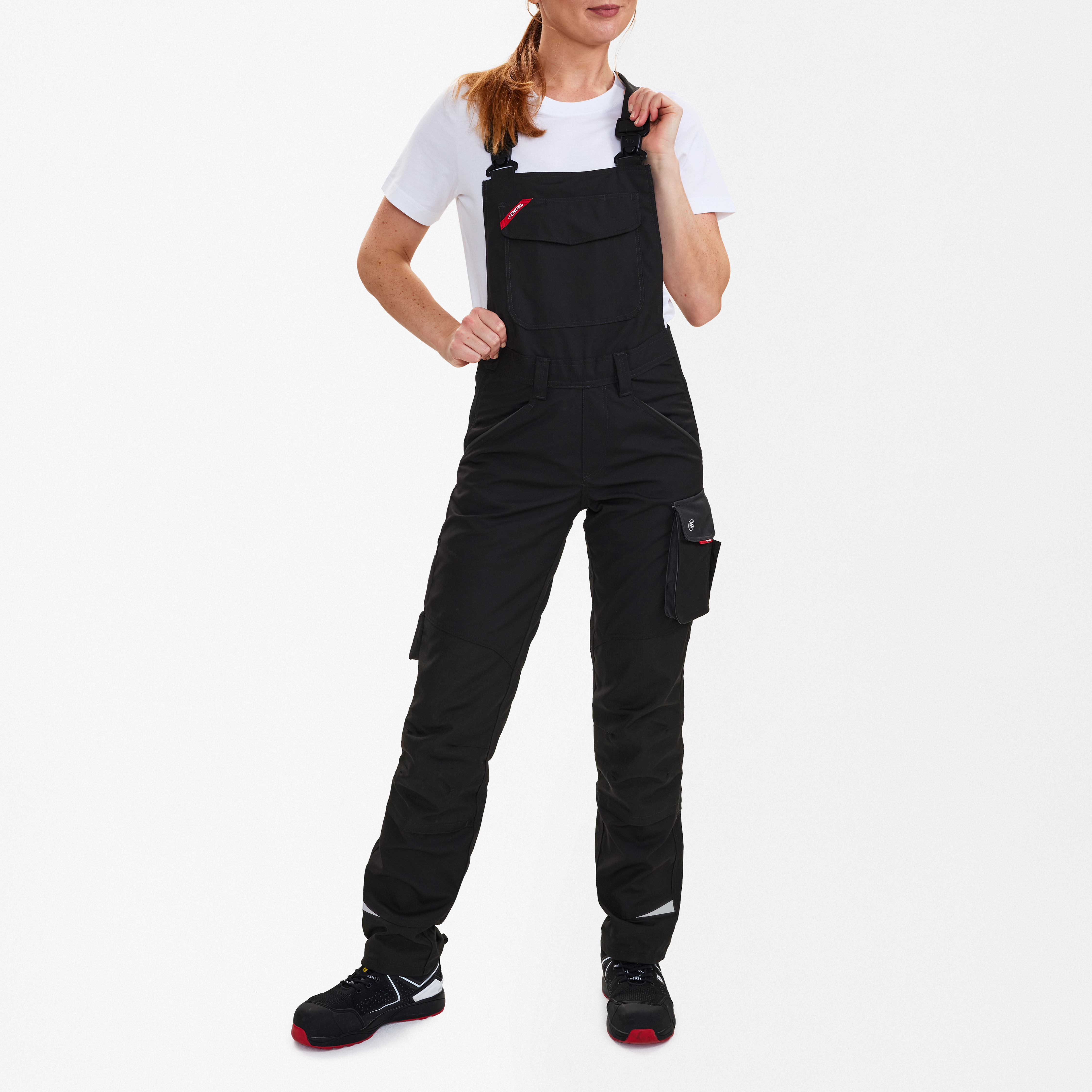 Engel Workwear Galaxy dame overall - Sort/Antrazitgrå [2079] / 34