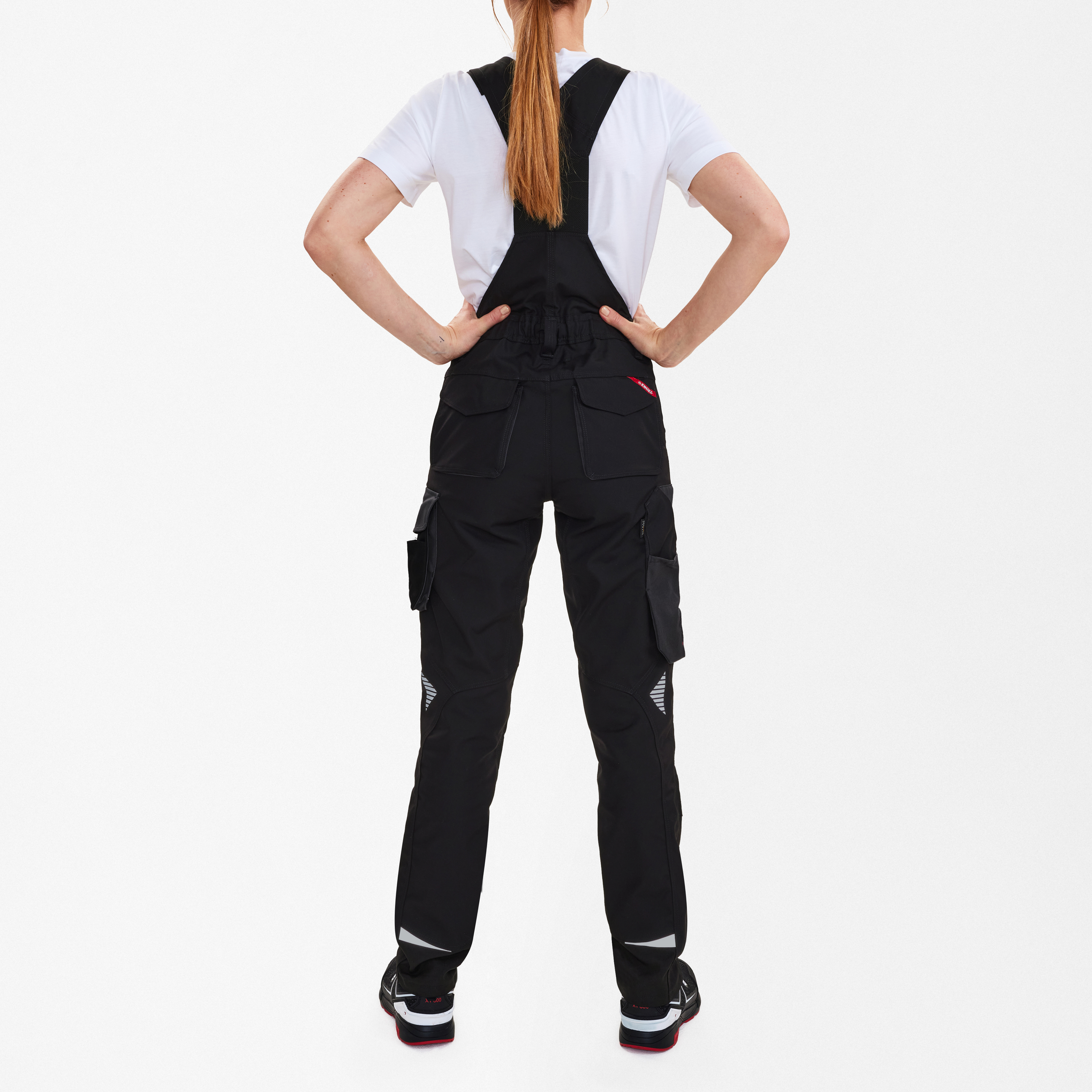 Engel Workwear Galaxy dame overall - Sort/Antrazitgrå [2079] / 34
