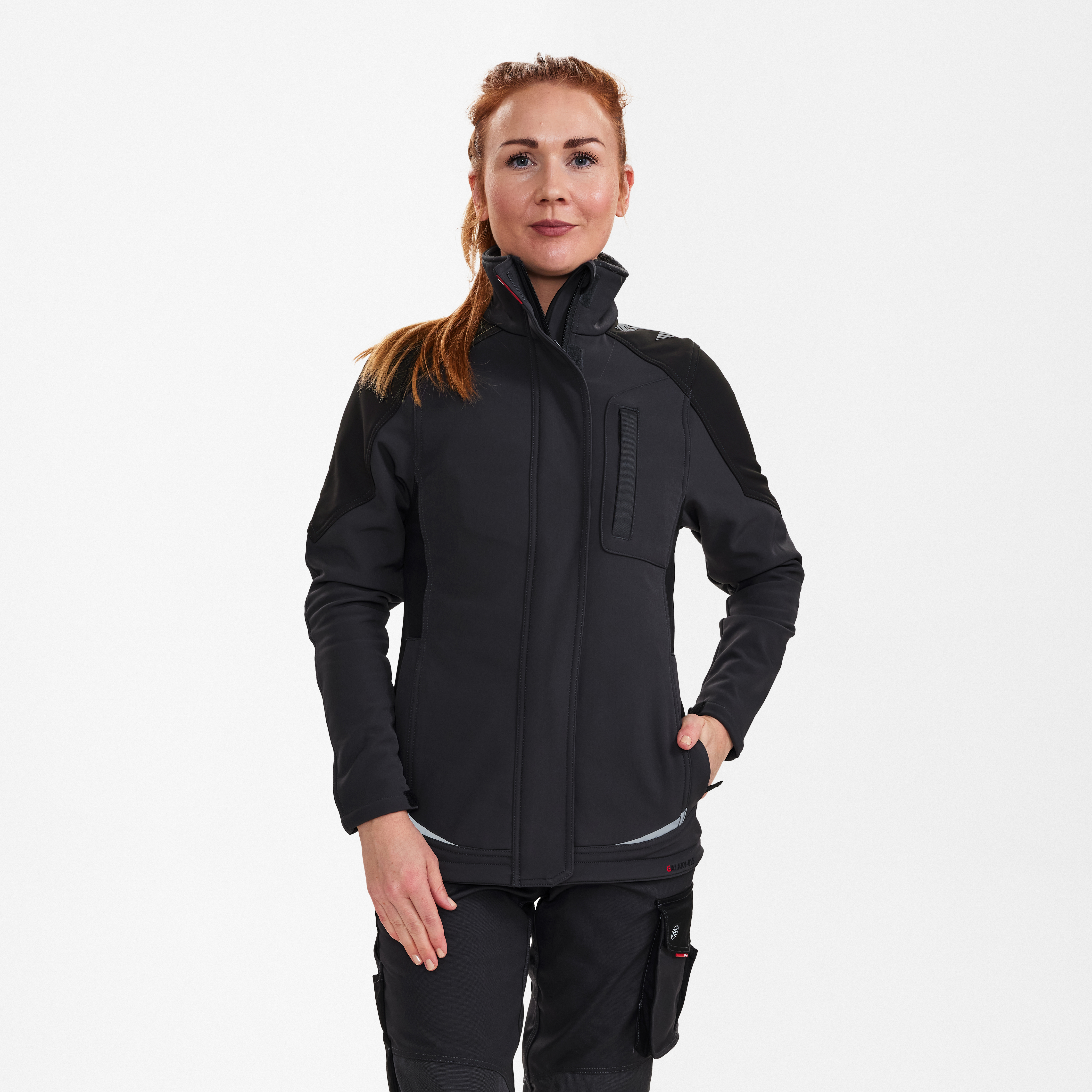 Engel Workwear Galaxy dame softshelljakke - Antrazitgrå/Sort [7920] / XS