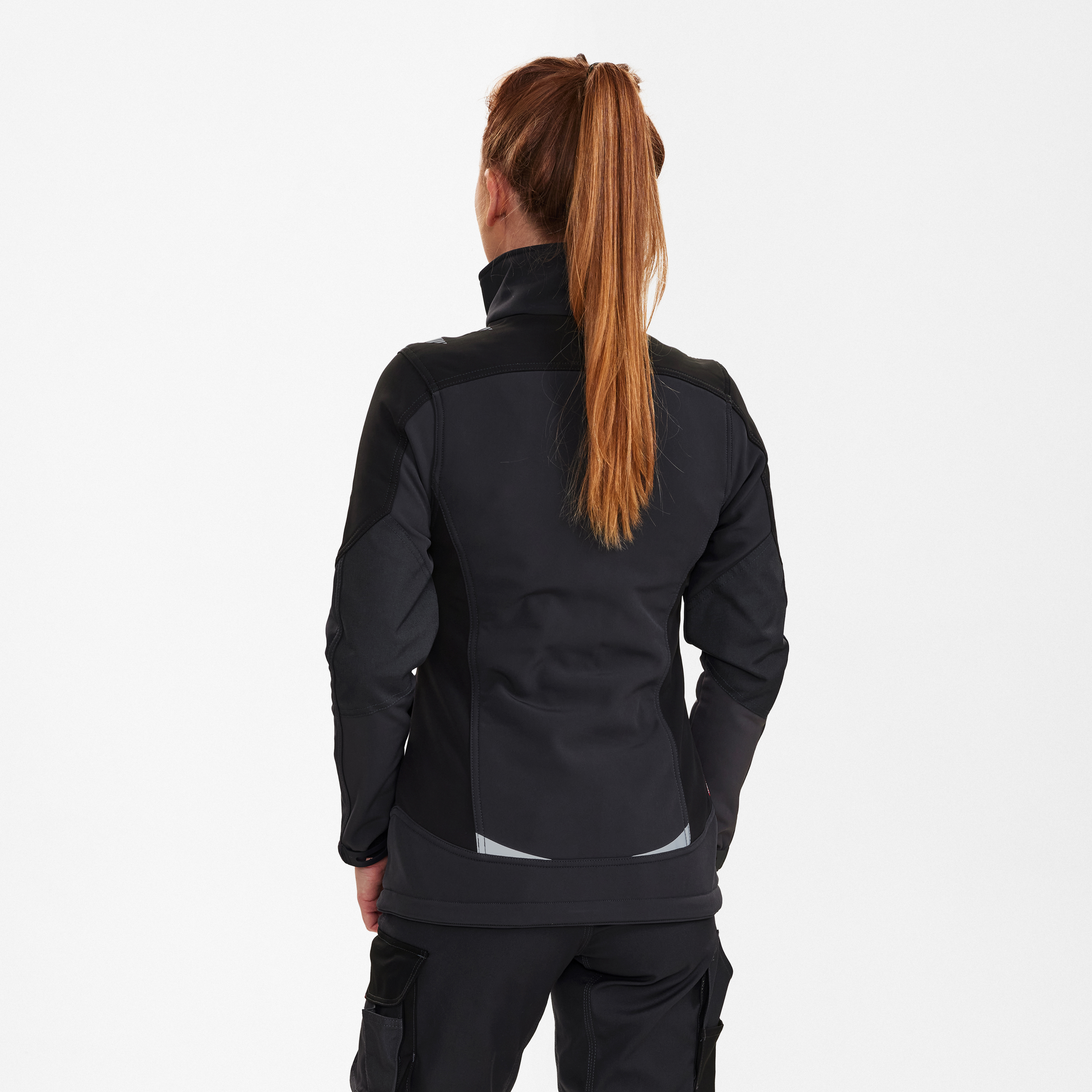 Engel Workwear Galaxy dame softshelljakke - Antrazitgrå/Sort [7920] / XS