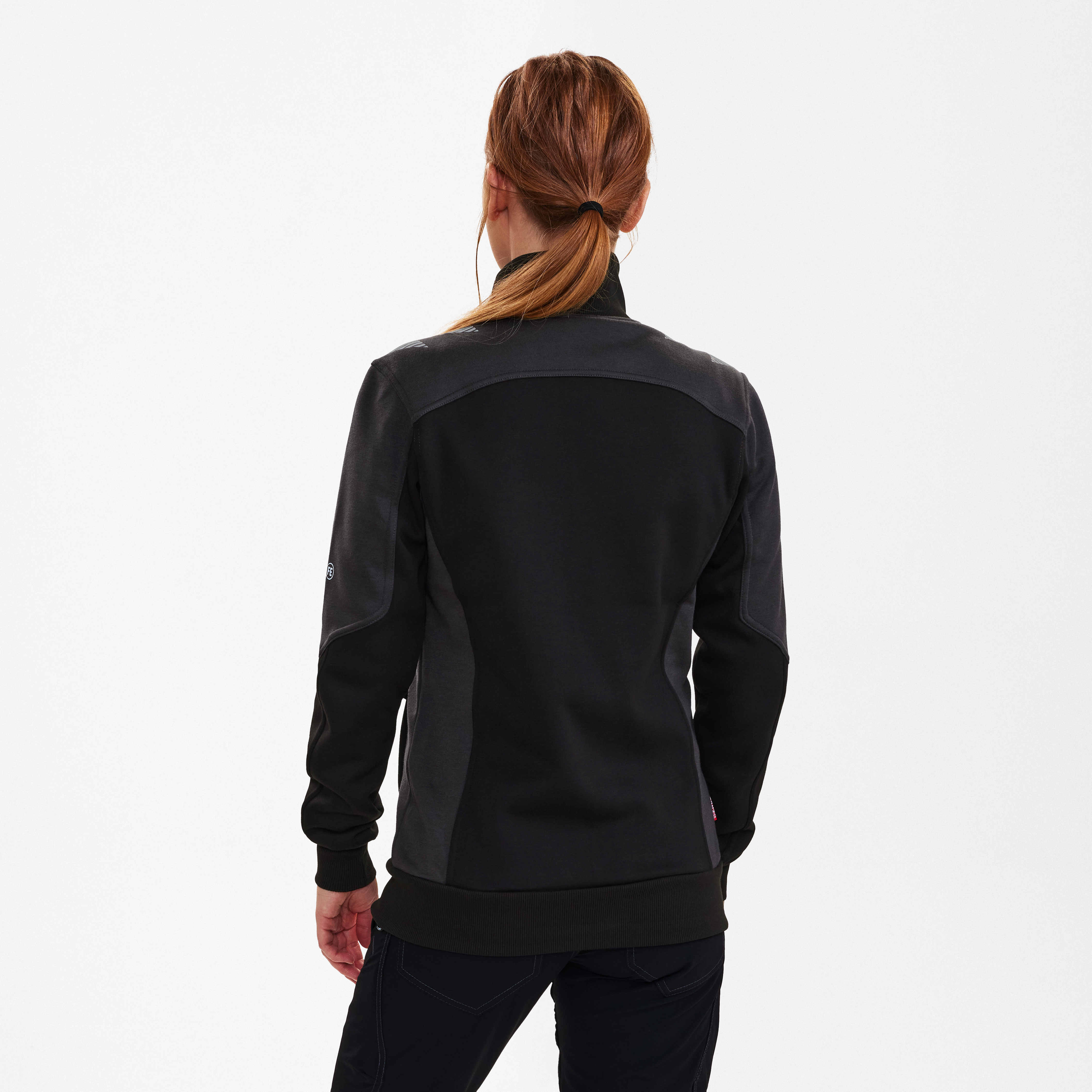 Engel Workwear Galaxy dame sweat cardigan - Sort/Antrazitgrå [2079] / XS