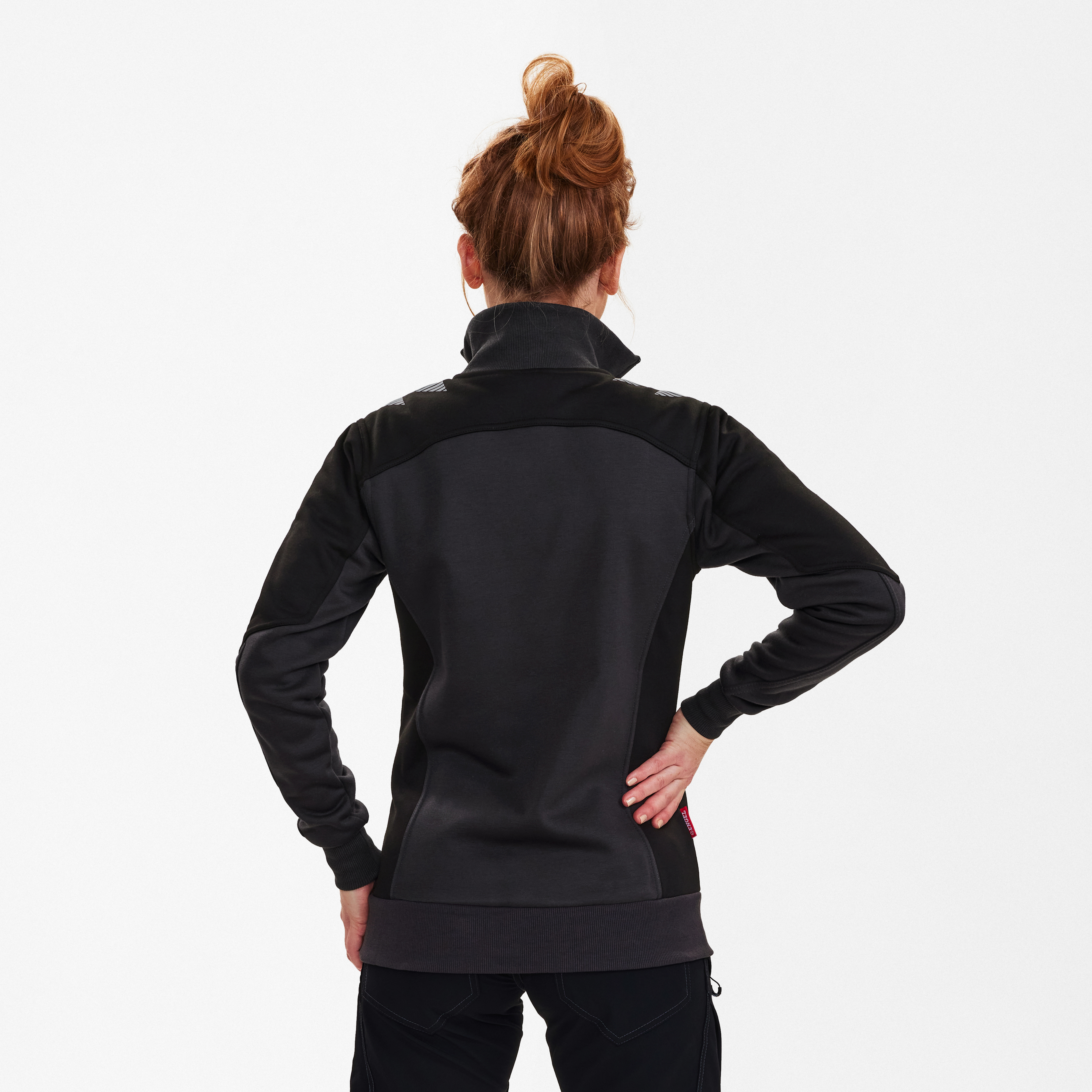 Engel Workwear Galaxy dame sweat cardigan - Antrazitgrå/Sort [7920] / XS