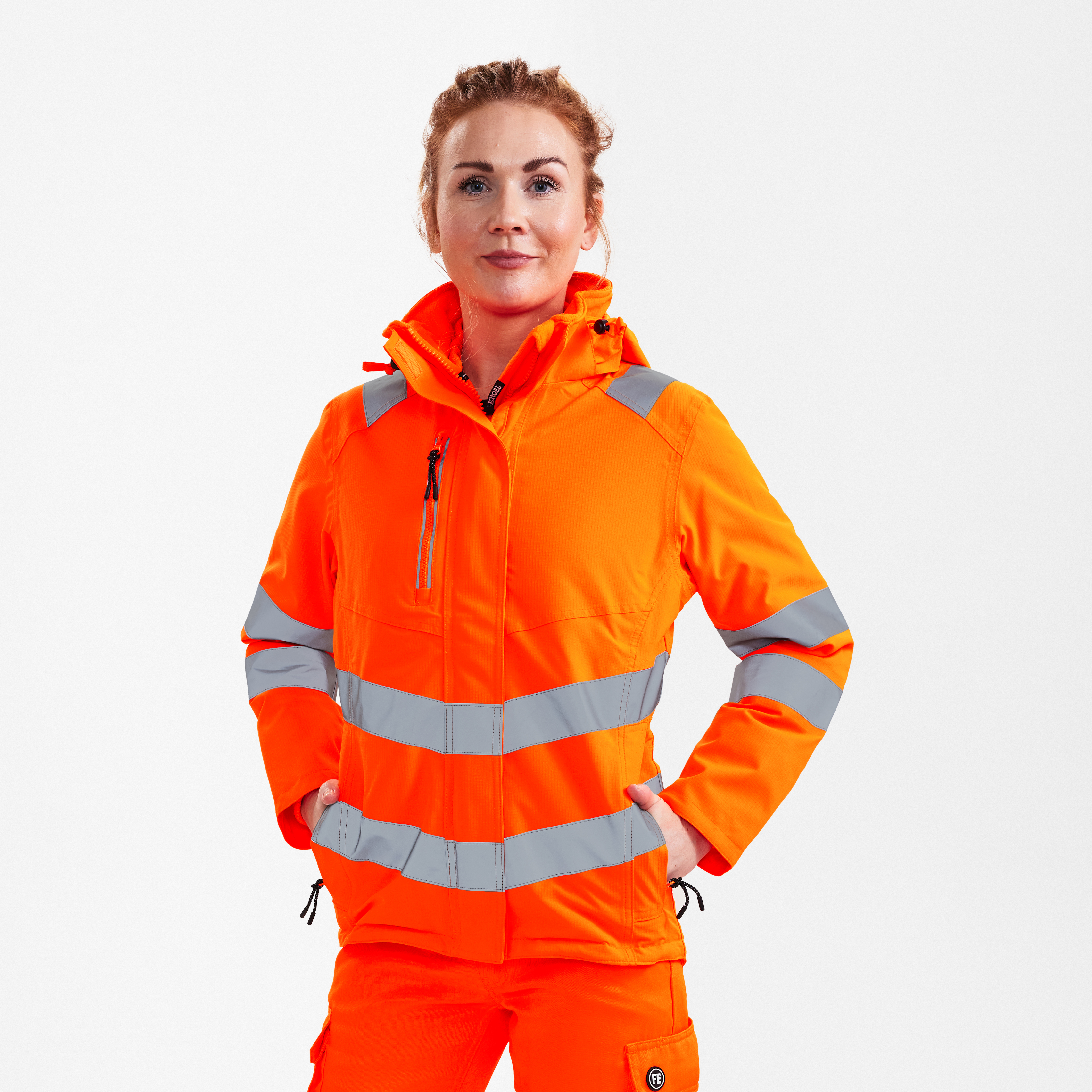 Engel Workwear Safety dame vinterjakke - Hi-vis Orange [10] / XS