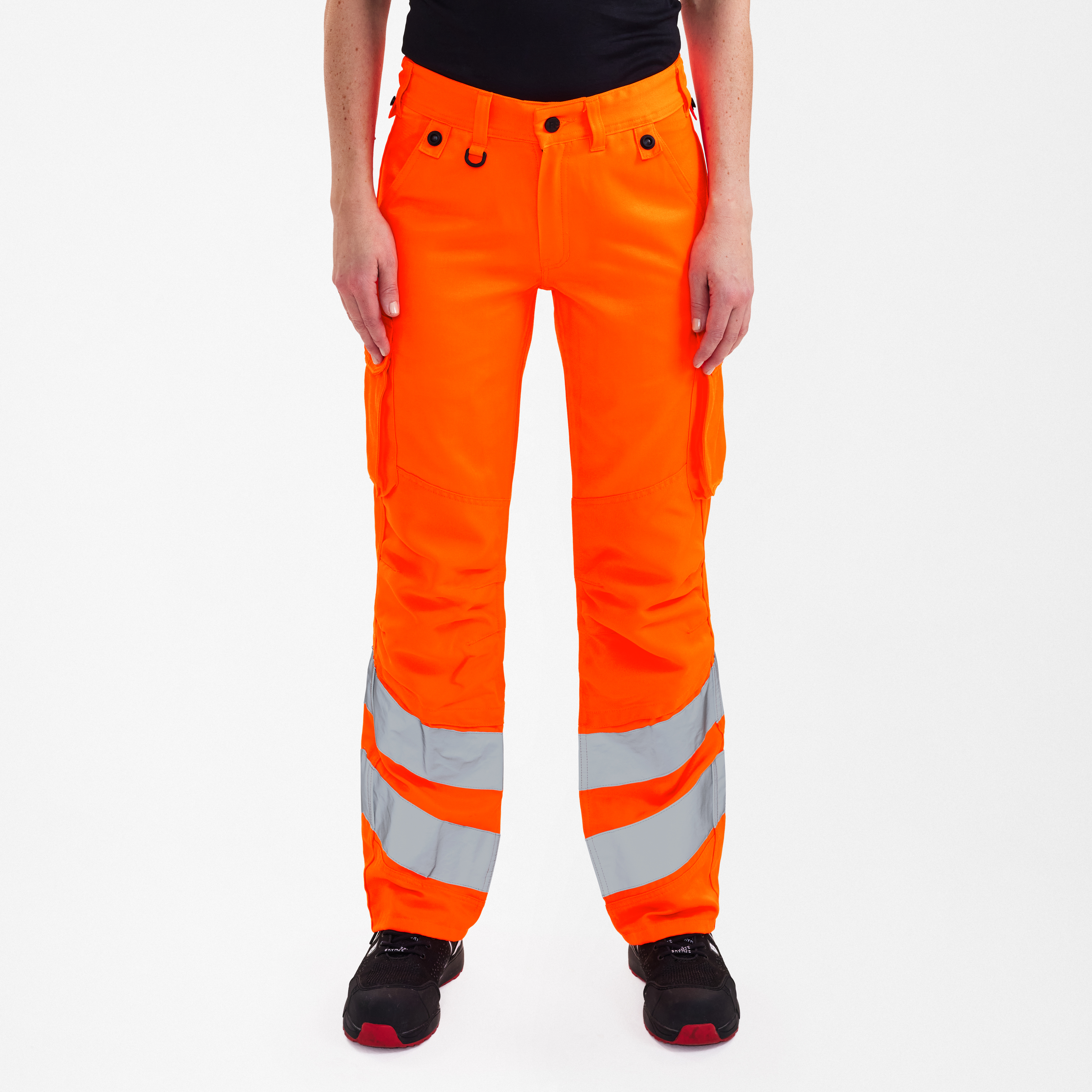 Engel Workwear Safety Light damebukser - Hi-vis Orange [10] / 34