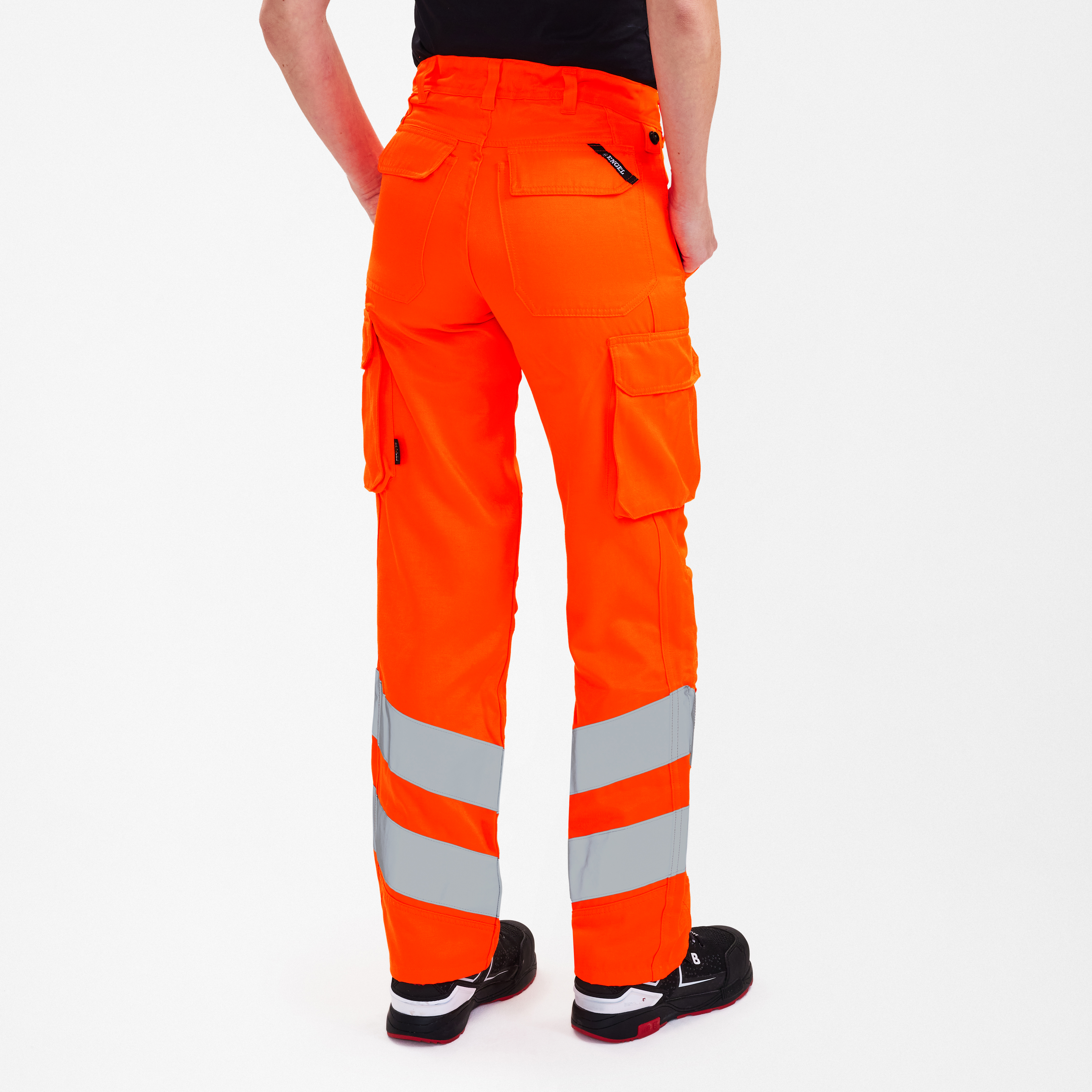Engel Workwear Safety Light damebukser - Hi-vis Orange [10] / 34