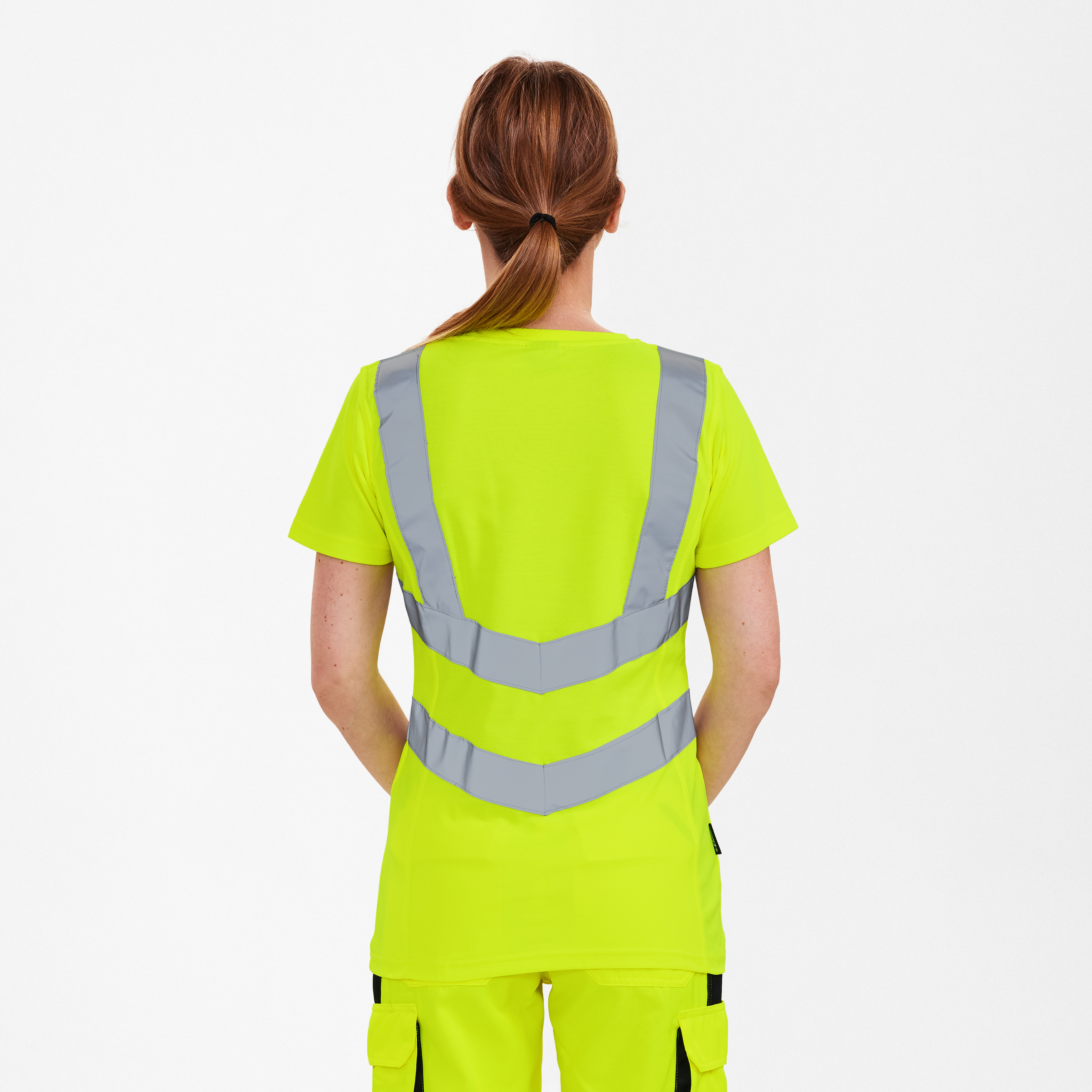 Engel Workwear Safety dame T-shirt - Gul [38] / XS