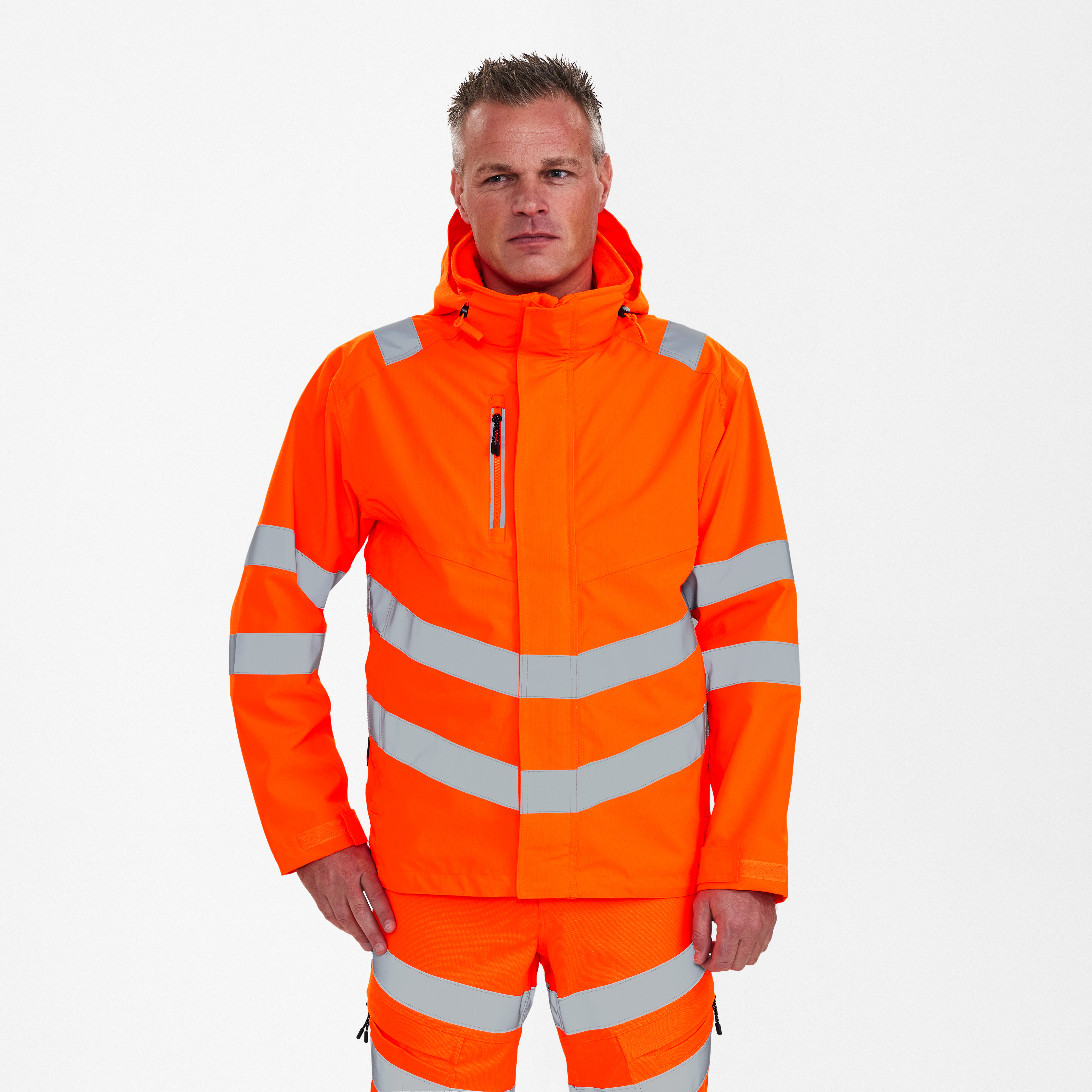 Engel Workwear Safety skaljakke - Hi-vis Orange [10] / XS