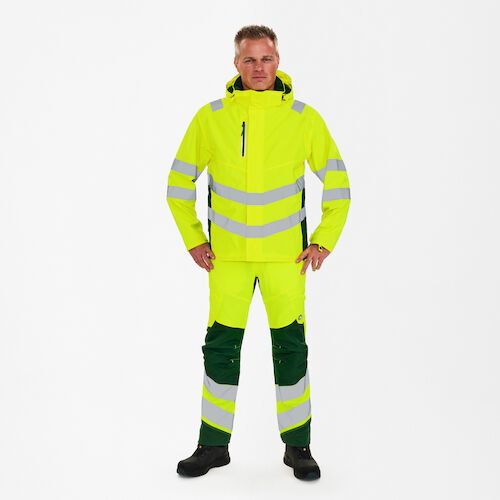 Safety Shell Jacket - Hi-vis Yellow / Green, Engel | Engel Workwear
