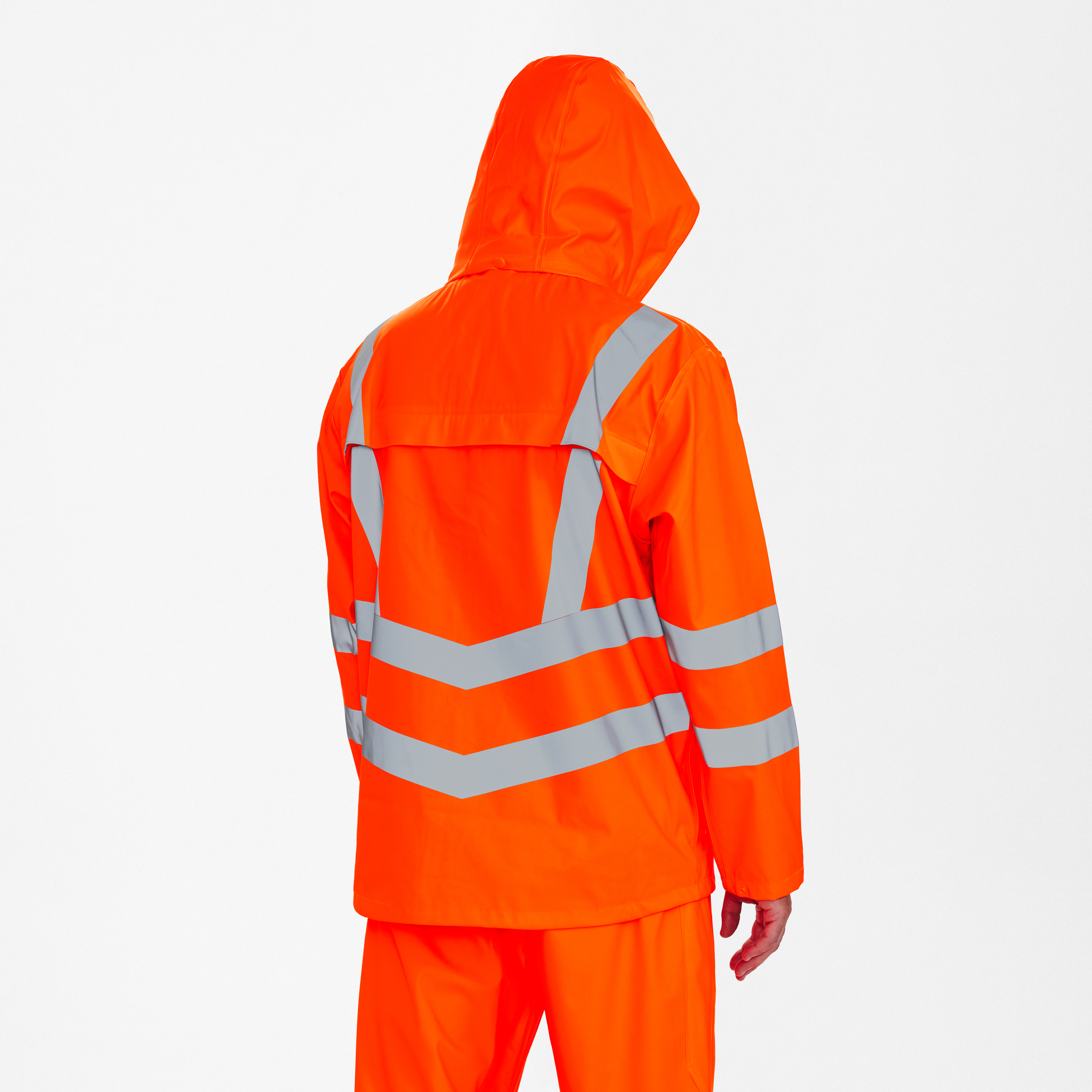Engel Workwear Safety regnjakke - Hi-vis Orange [10] / XS