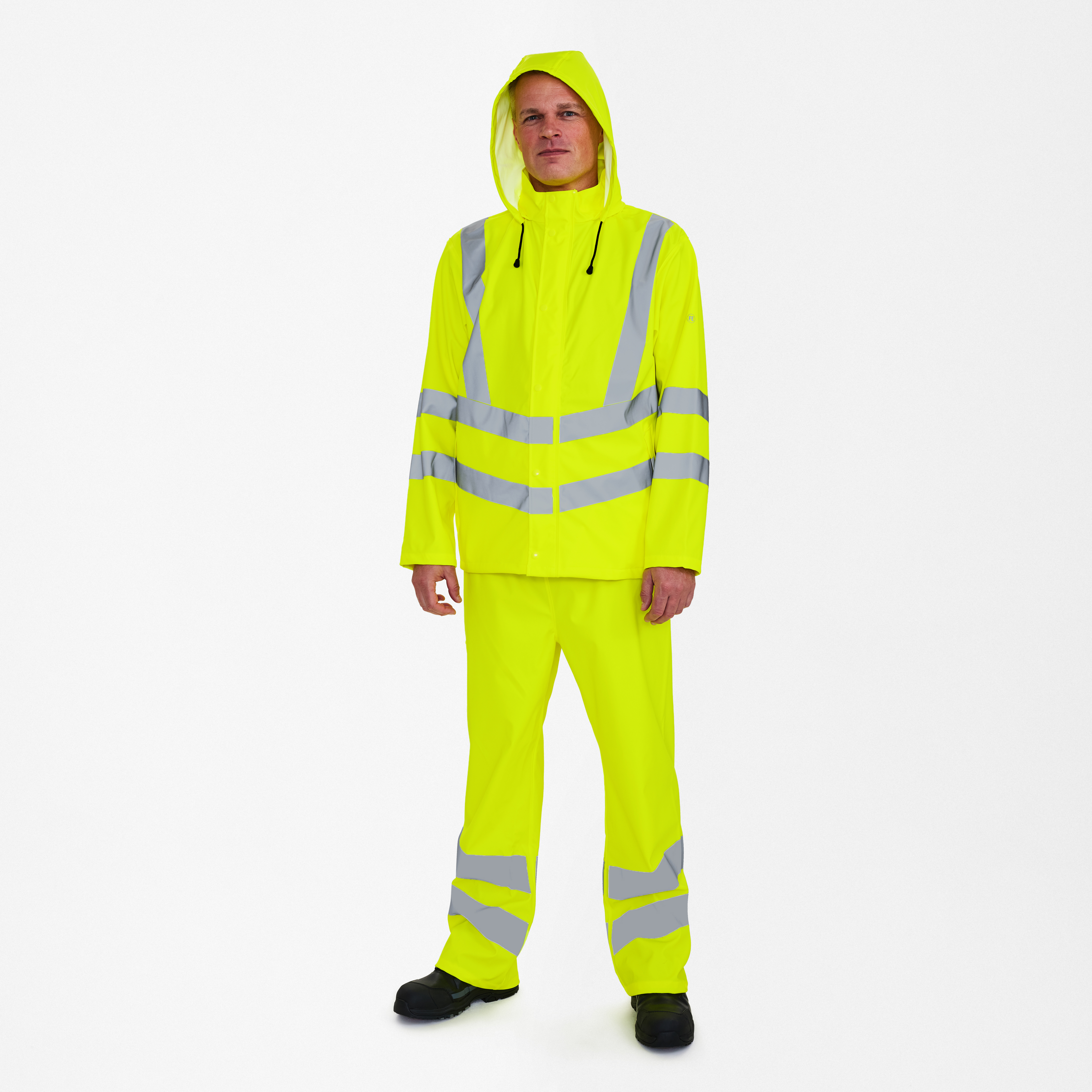 Engel Workwear Safety regnjakke - Gul [38] / XS