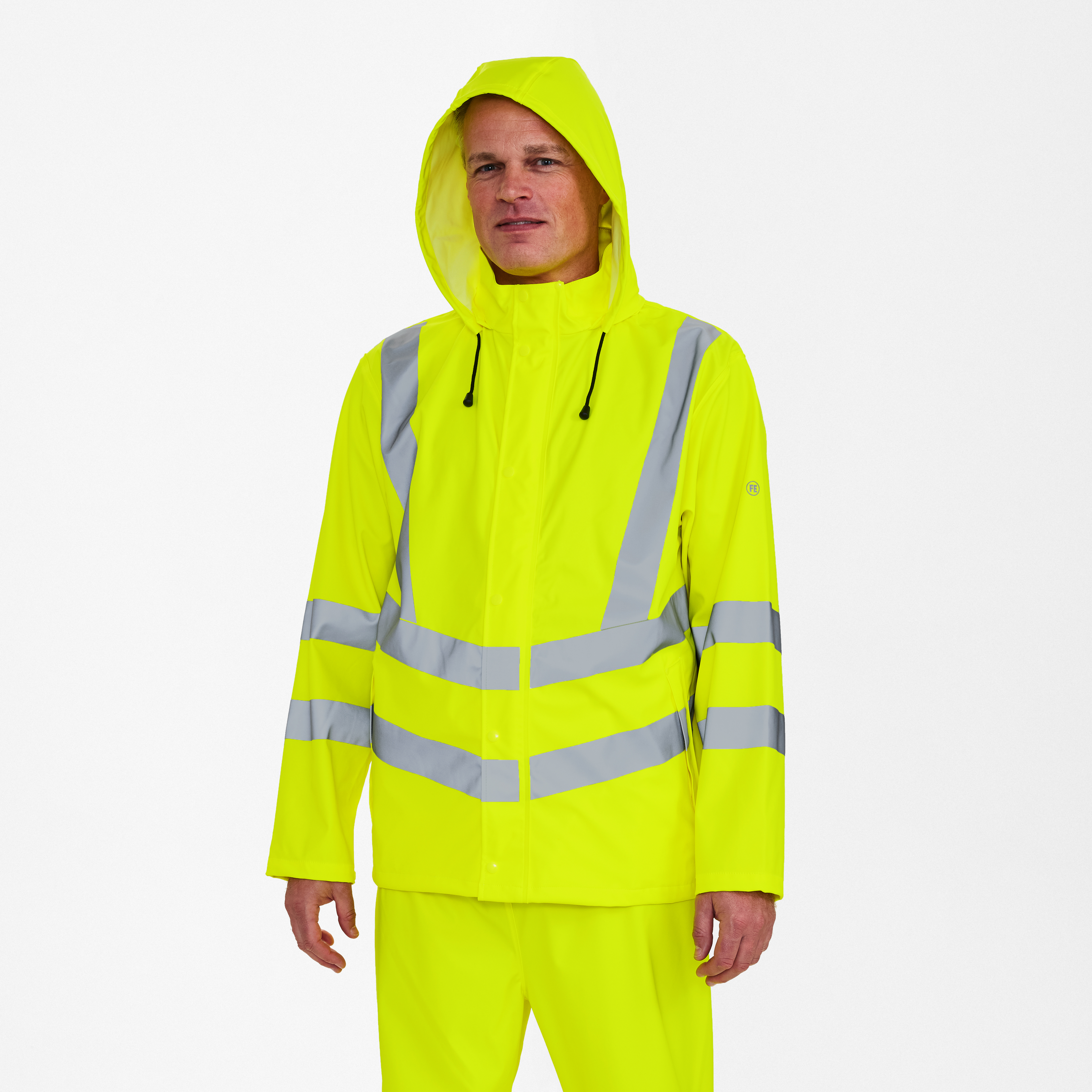 Engel Workwear Safety regnjakke - Gul [38] / XS