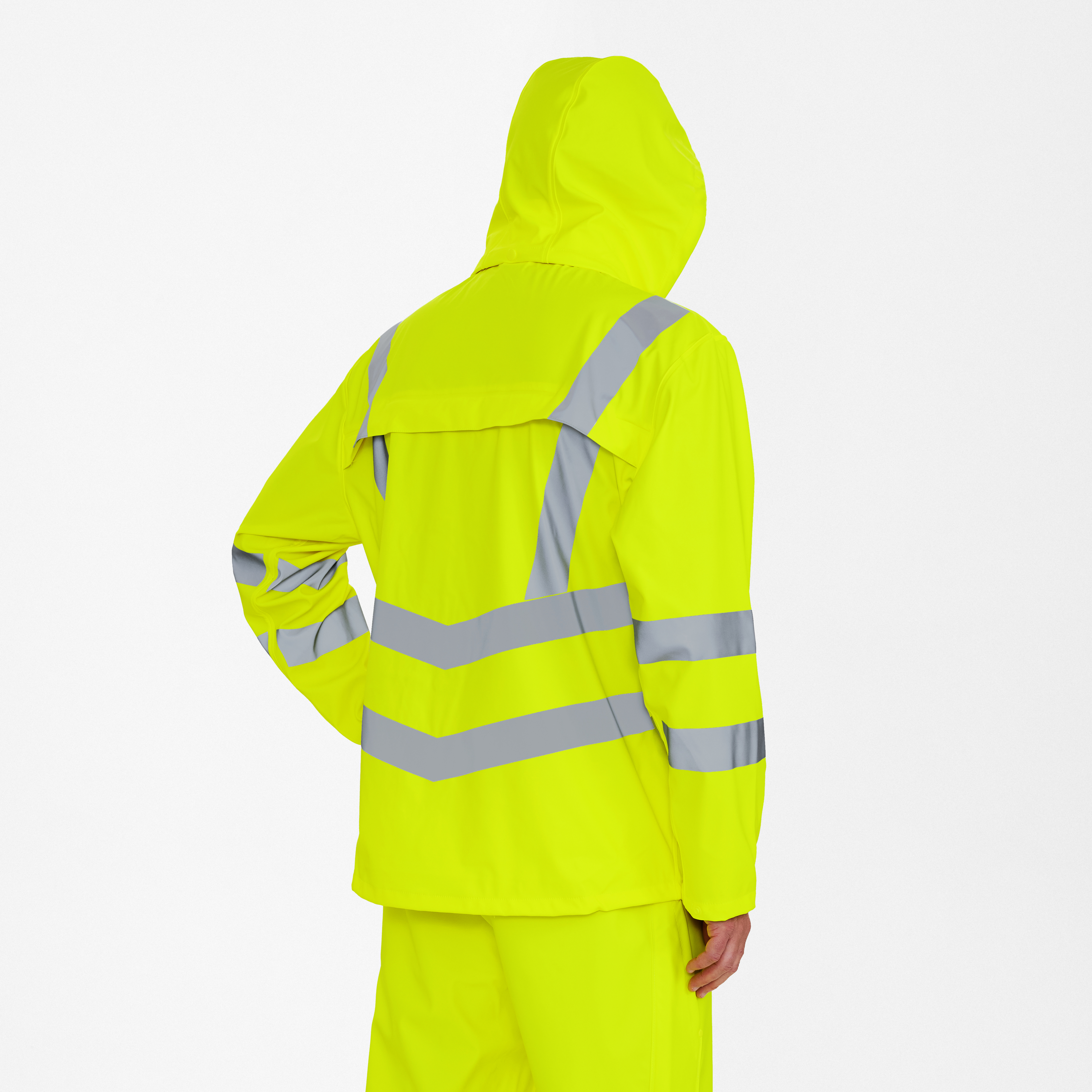 Engel Workwear Safety regnjakke - Gul [38] / XS