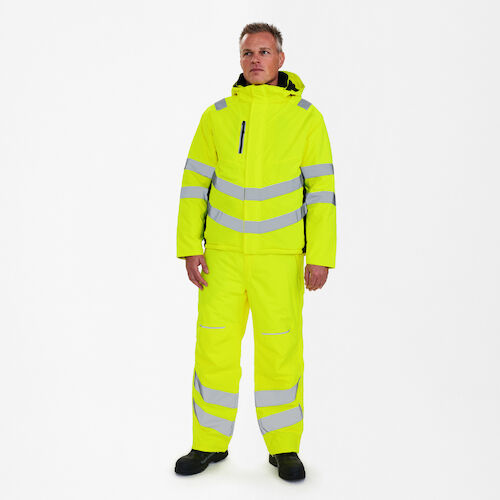 Safety Winter Jacket - Hi-vis Yellow / Black, Engel | Engel Workwear