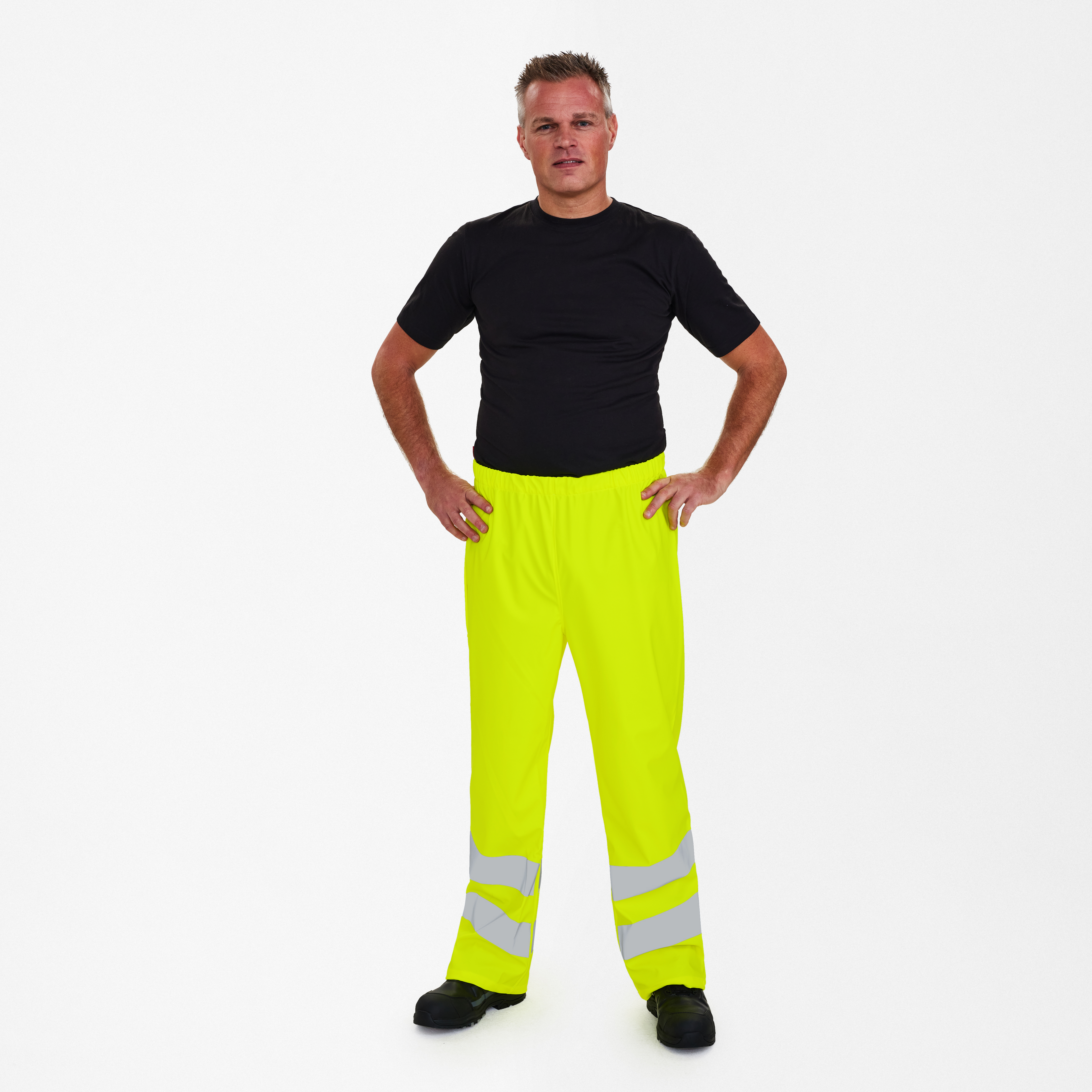Engel Workwear Safety regnbukser - Gul [38] / XS
