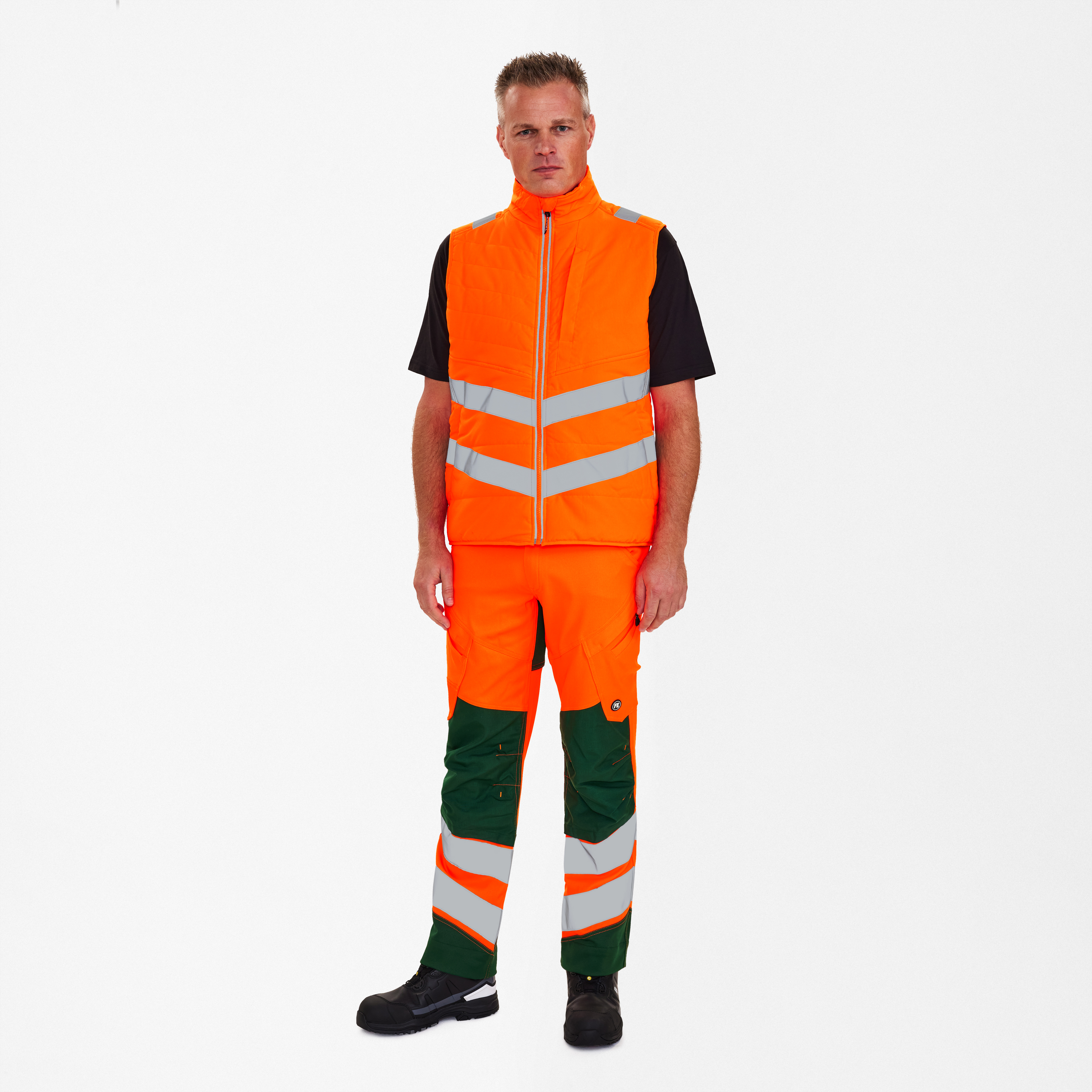 Engel Workwear Safety quiltet vest - Hi-vis Orange [10] / XS