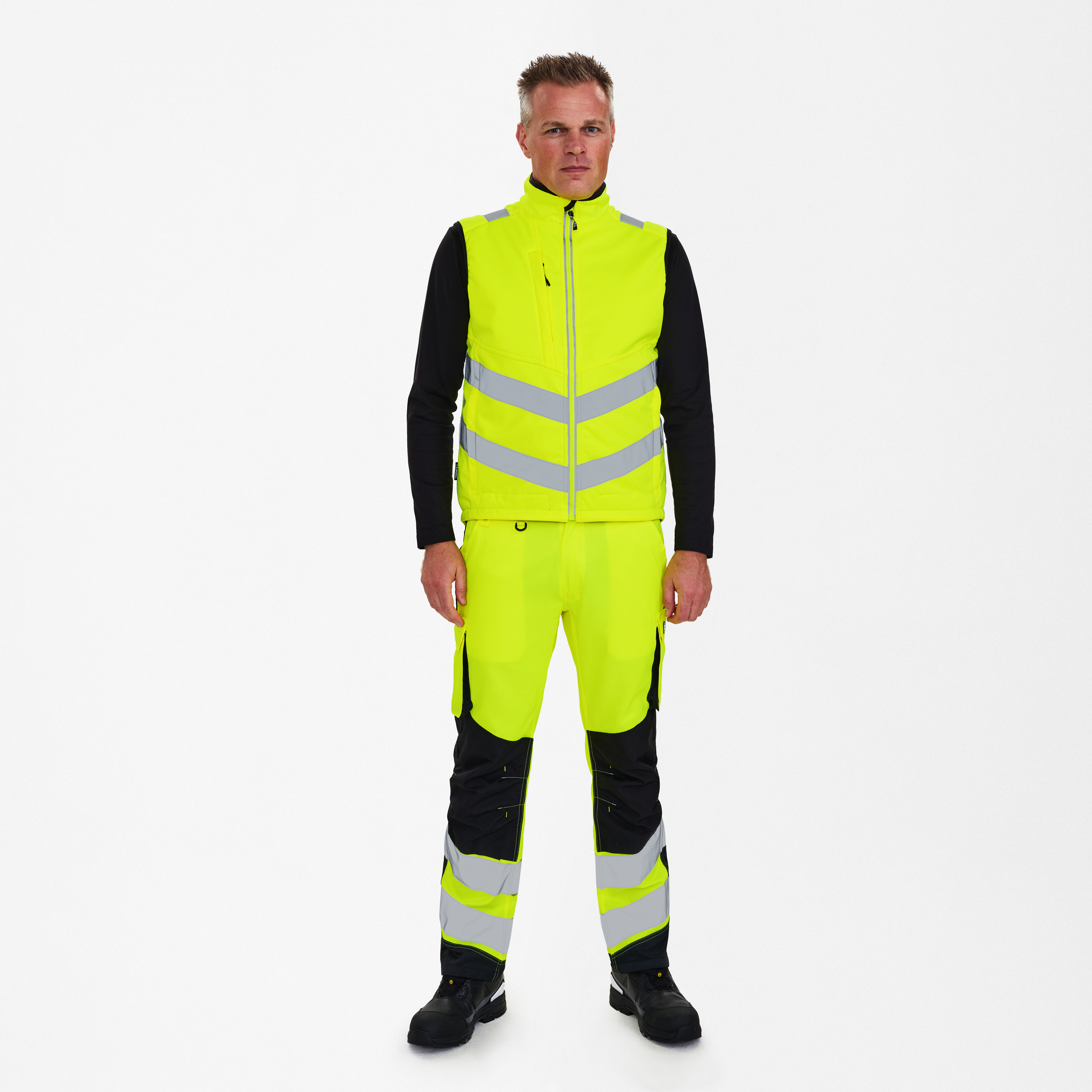 Engel Workwear Safety softshellvest - Gul [38] / XS