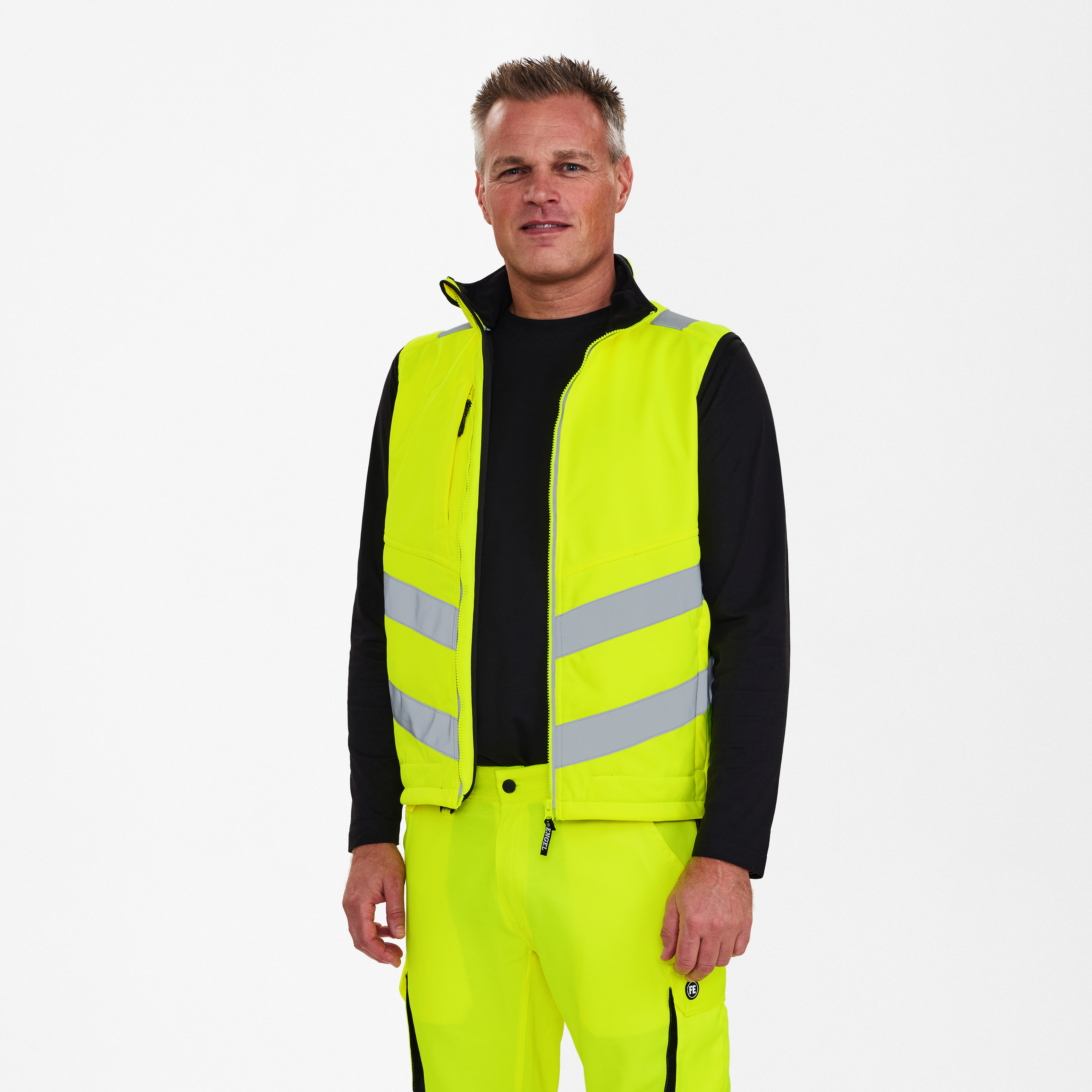 Engel Workwear Safety softshellvest - Gul [38] / XS