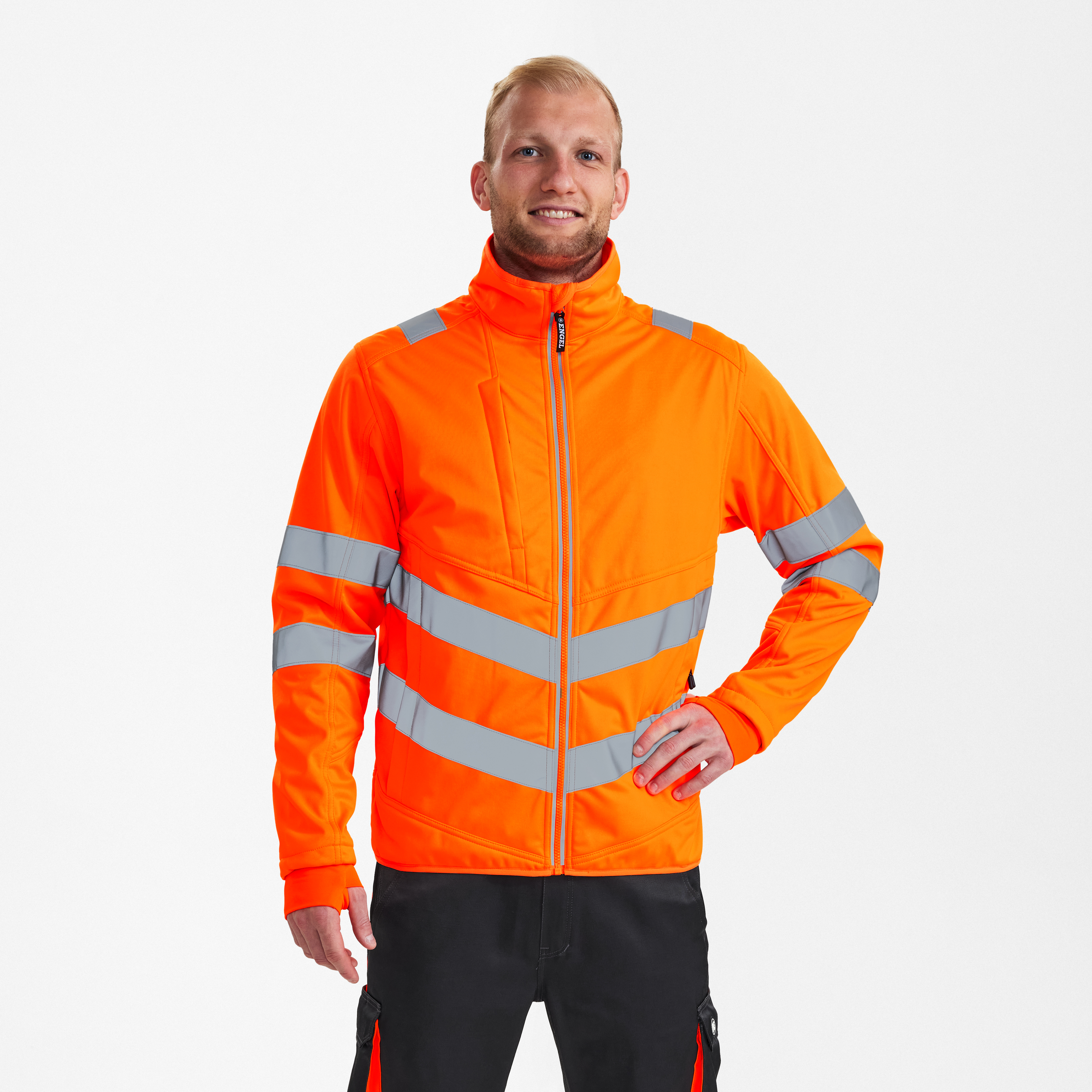 Engel Workwear Safety softshelljakke - Hi-vis Orange [10] / XS
