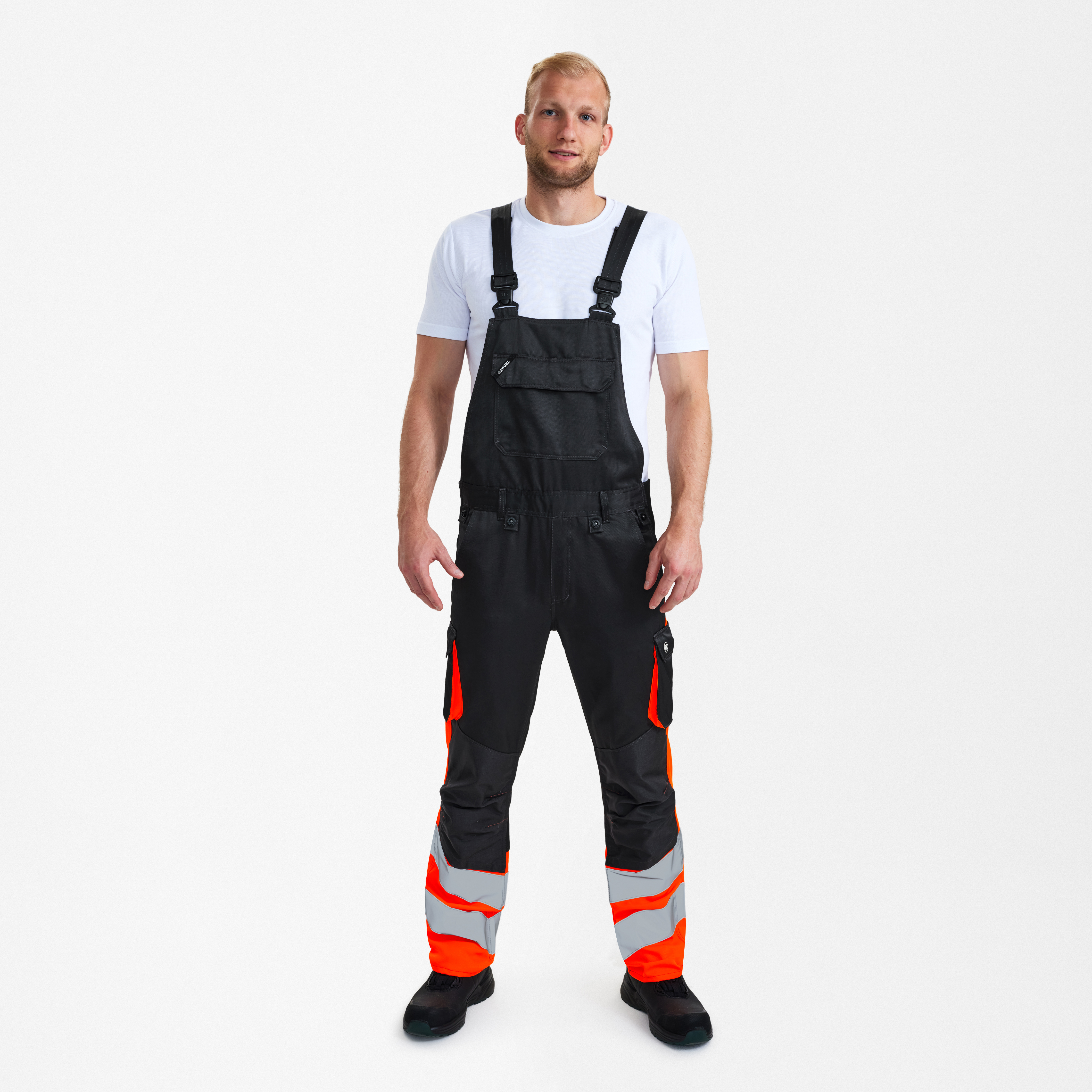 Engel Workwear Safety Light overall - Antrazitgrå/Orange [7910] / K80