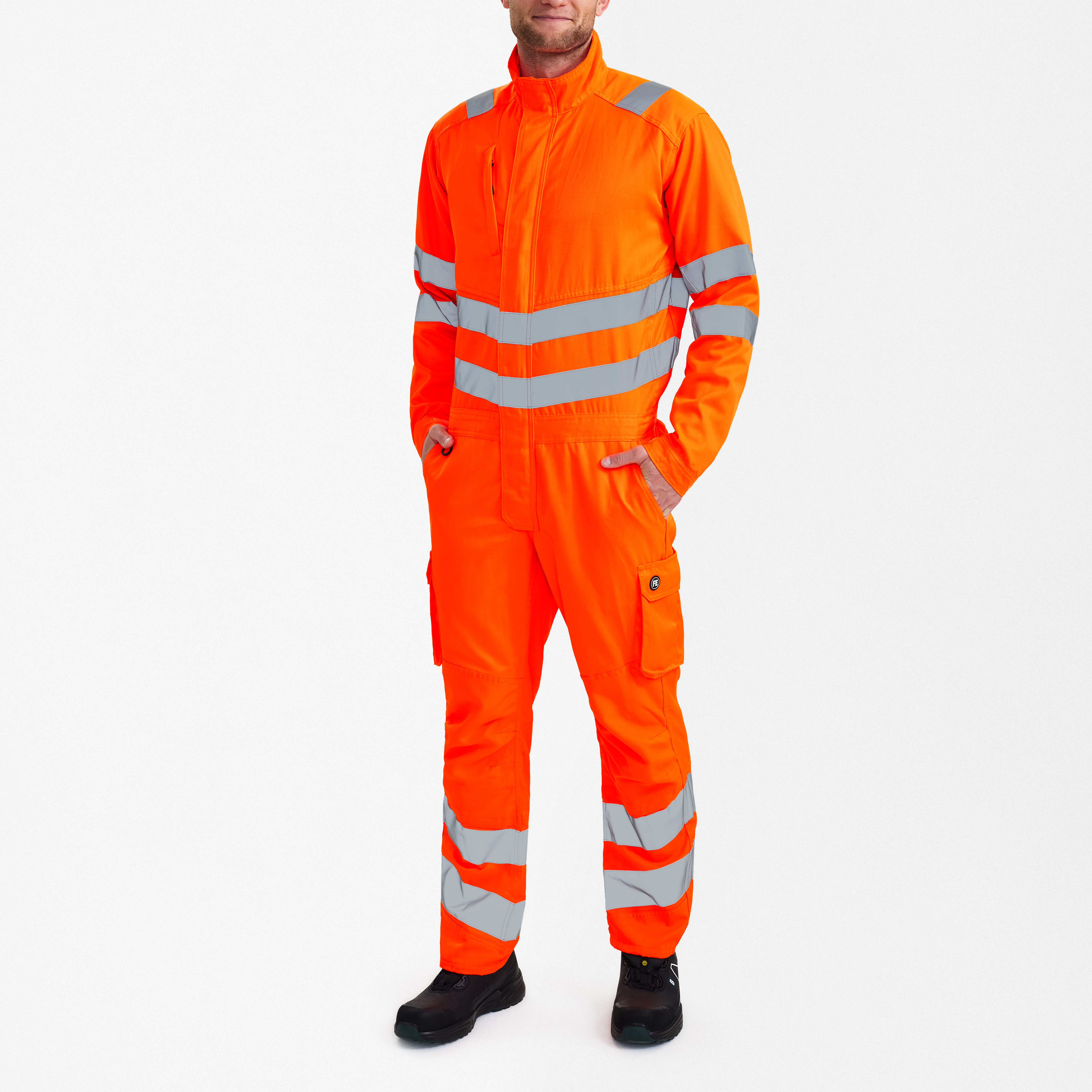 Engel Workwear Safety Light kedeldragt - Hi-vis Orange [10] / XS