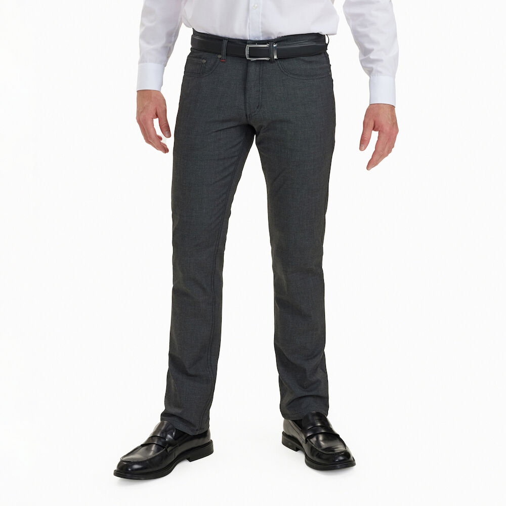 Se Five-pocket Extreme Flexibility Bukser i Fitted Fit - Medium Grey hos SUNWILL