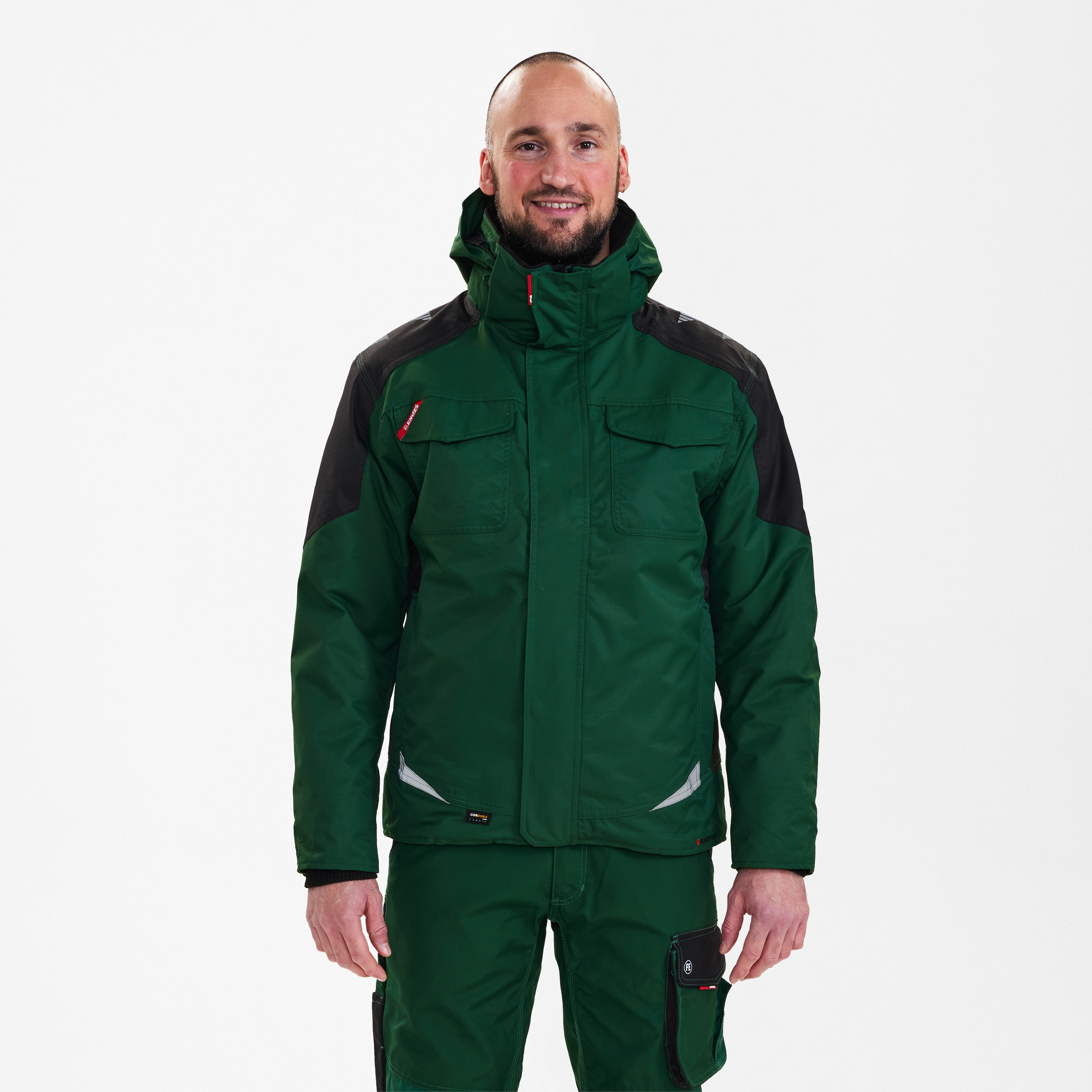 Engel Workwear Galaxy vinterjakke - Grøn/Sort [120] / XS