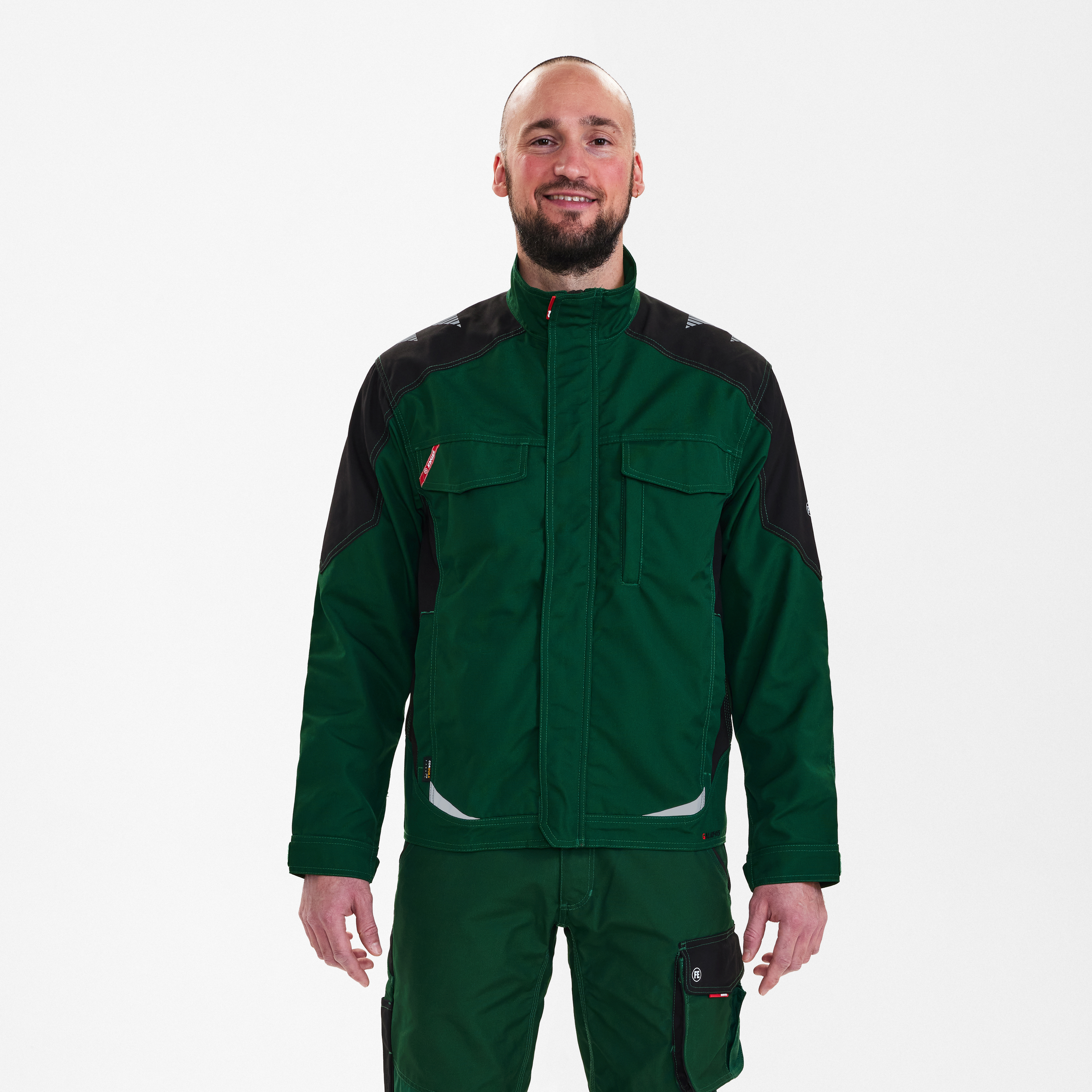 Engel Workwear Galaxy arbejdsjakke - Grøn/Sort [120] / XS