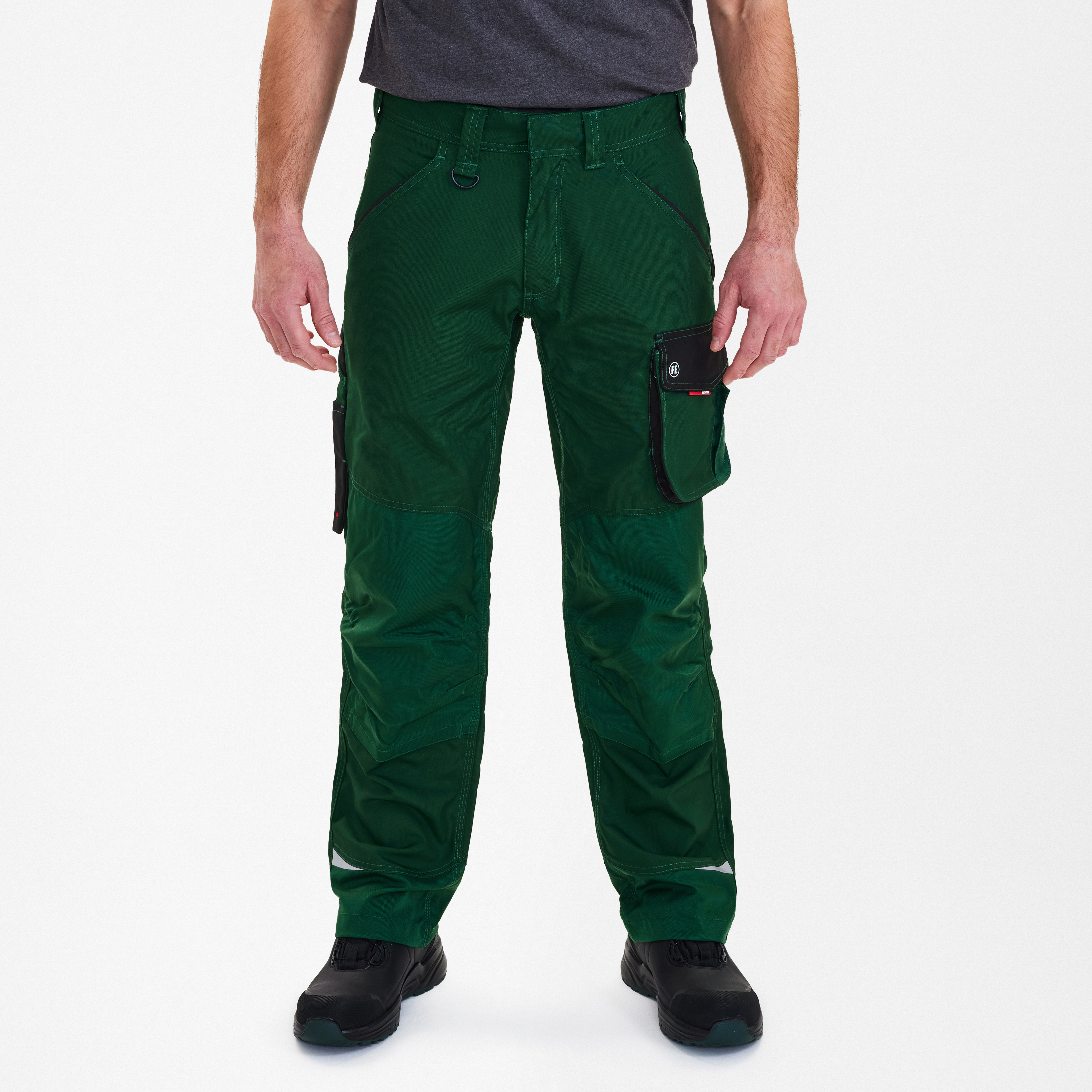 Engel Workwear Galaxy arbejdsbukser - Grøn/Sort [120] / K80