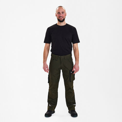 Galaxy arbejdsbukser - Forest Green/Sort, Engel | Engel Workwear