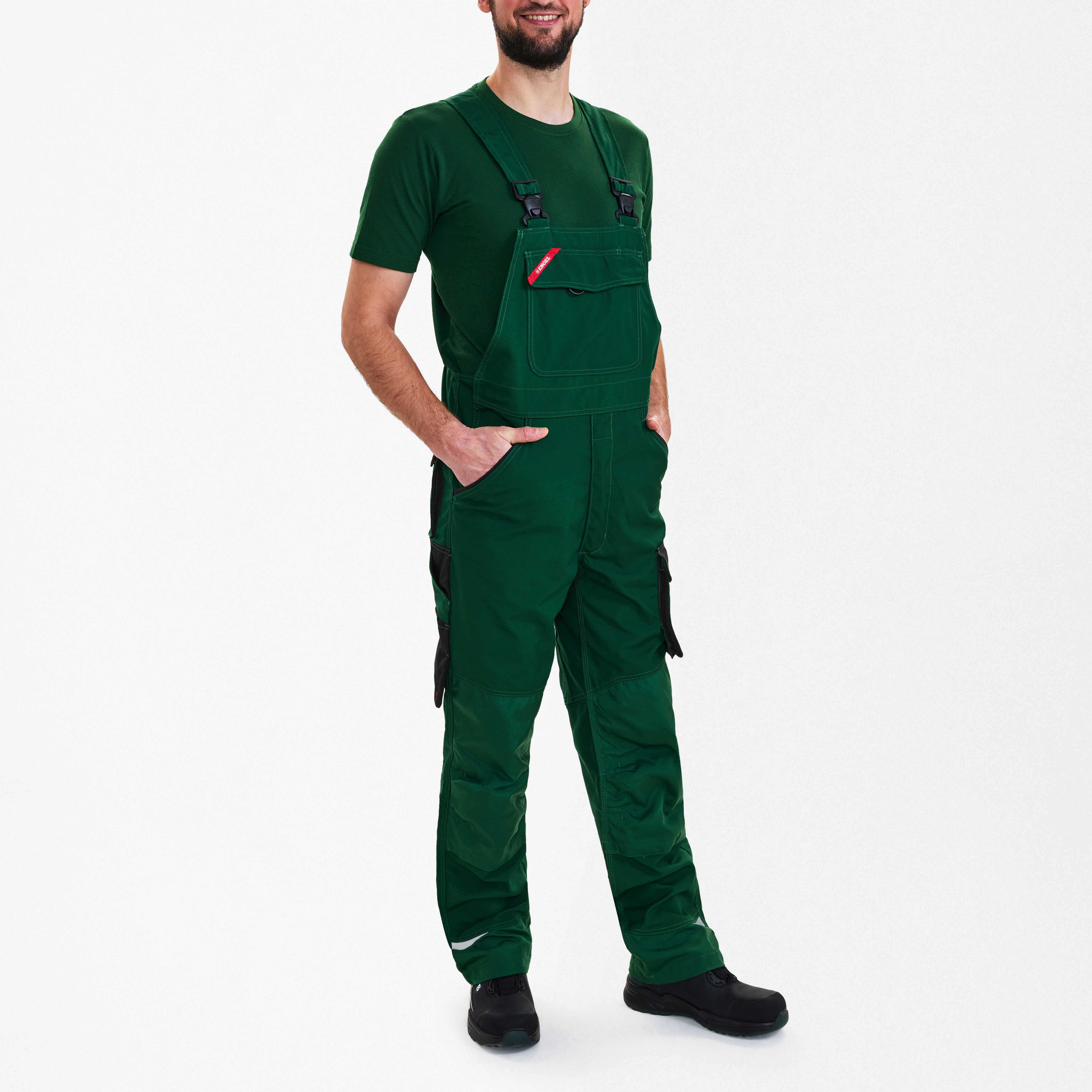 Engel Workwear Galaxy overall - Grøn/Sort [120] / K80