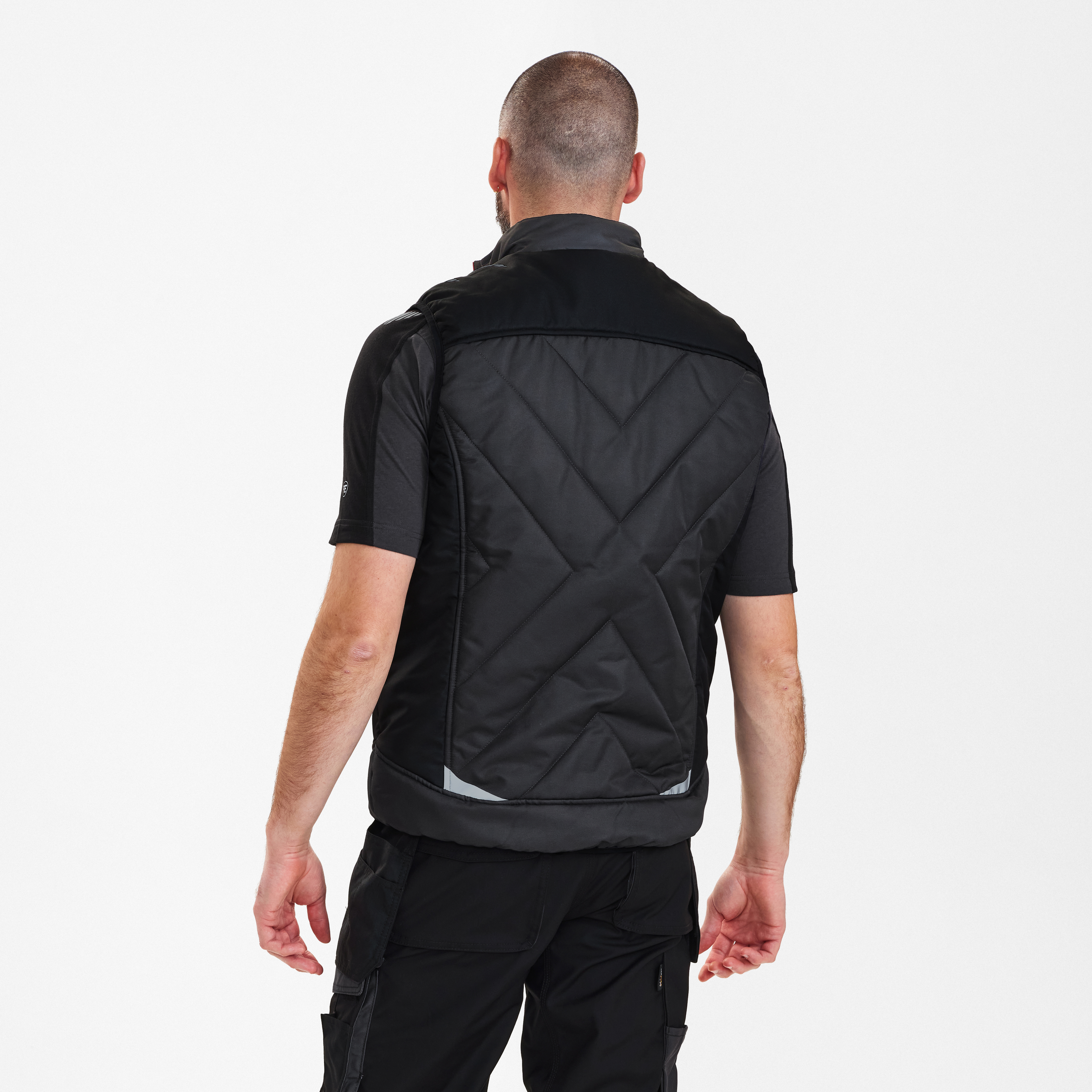 Engel Workwear Galaxy quiltet vintervest - Antrazitgrå/Sort [7920] / XS