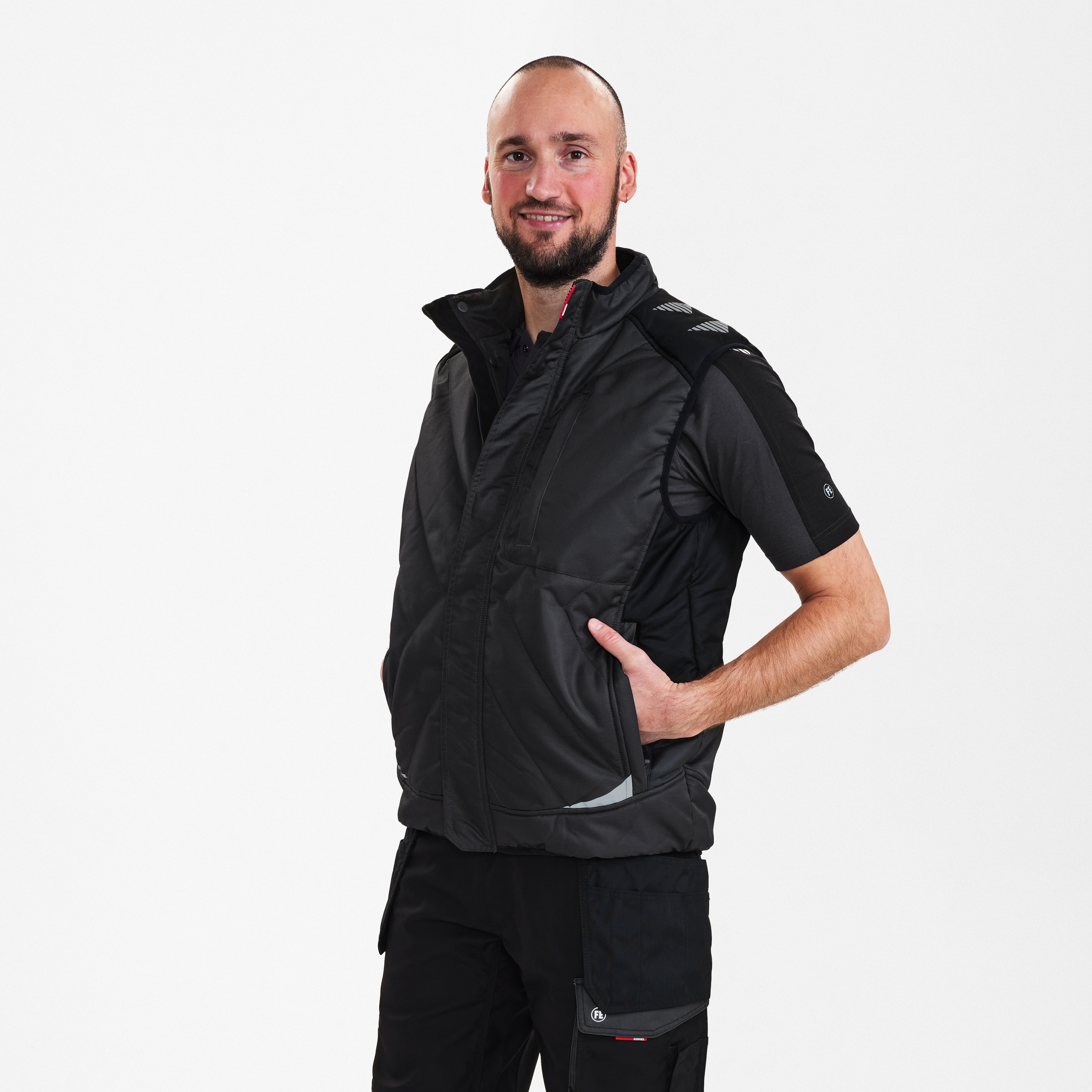 Engel Workwear Galaxy quiltet vintervest - Antrazitgrå/Sort [7920] / XS